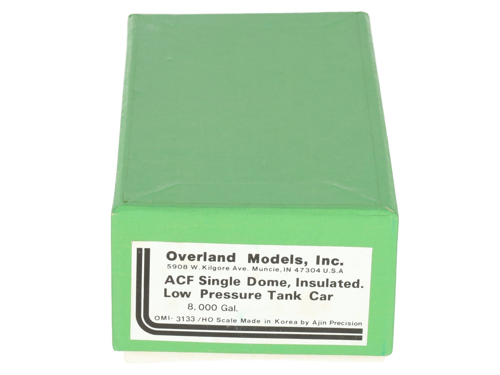 Overland 3133 HO Brass ACF 8,000 Gal. Single Dome, Insulated Low Pressure Tank  EX/Box