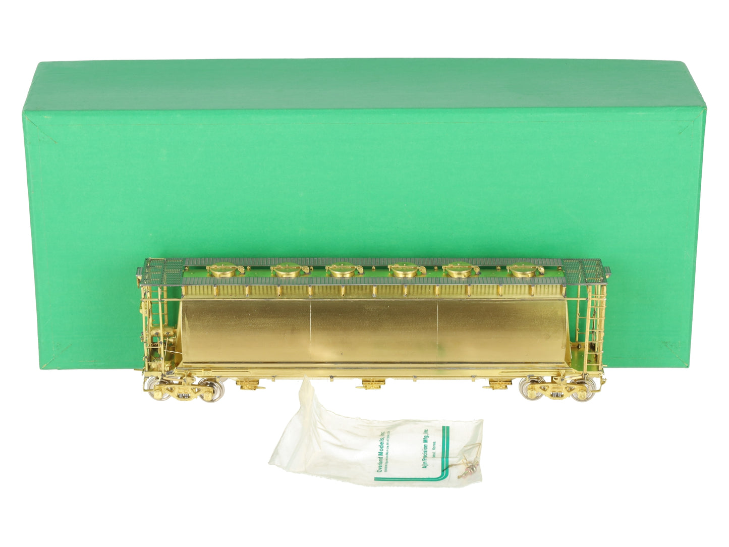 Overland OMI-3039 BRASS HO Scale NYC 'ACF'  Cylindrical Covered Hopper EX/Box