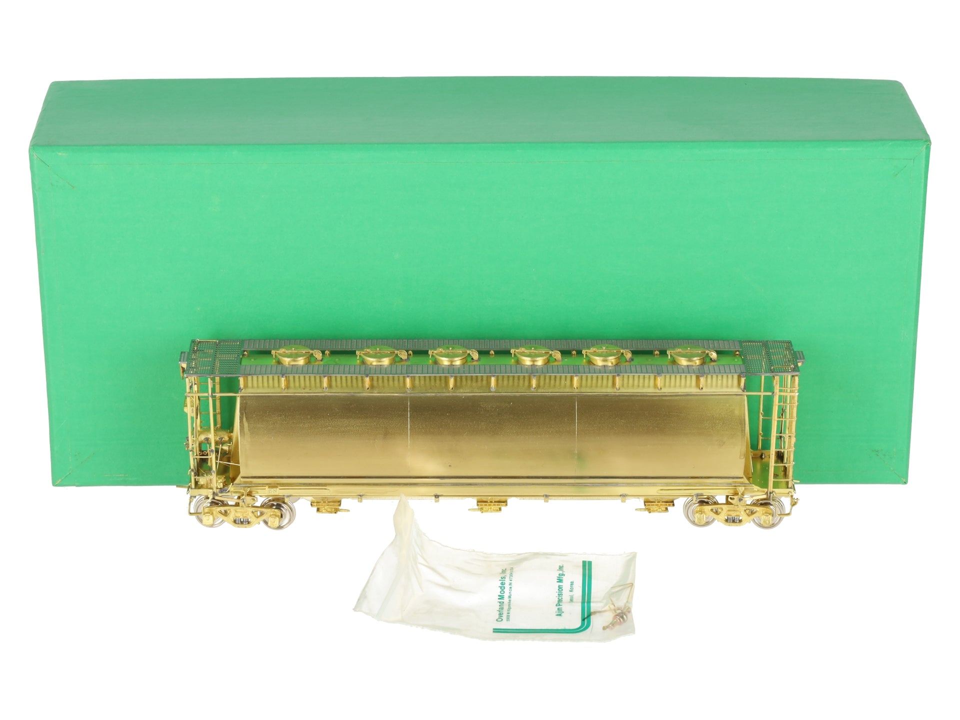 Overland OMI-3039 BRASS HO Scale NYC 'ACF'  Cylindrical Covered Hopper EX/Box