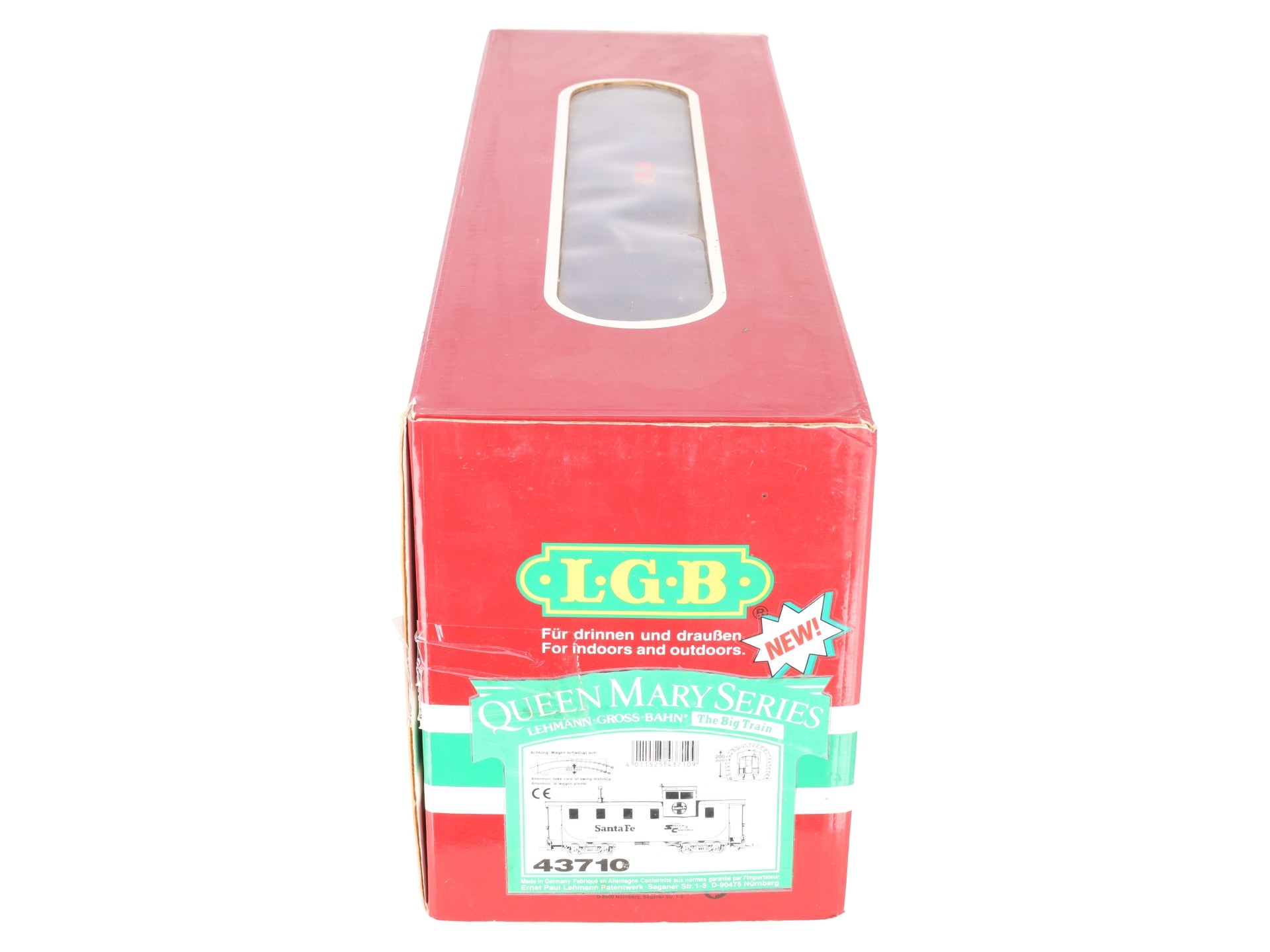 LGB 43710 Santa Fe Caboose w/Metal Wheels VG/Box