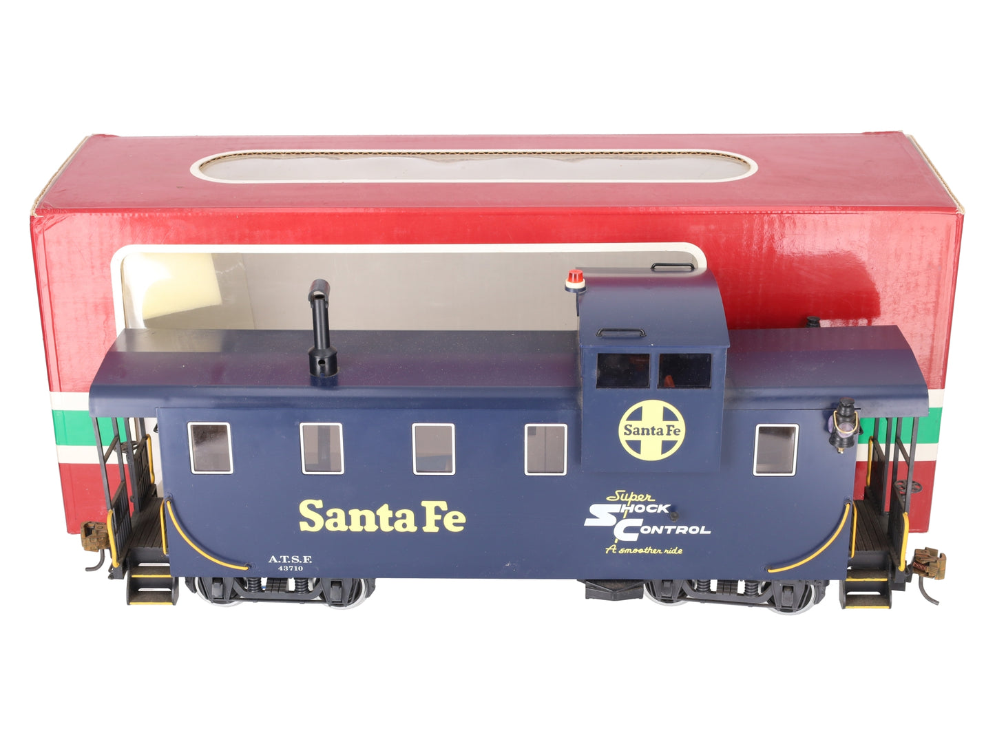 LGB 43710 Santa Fe Caboose w/Metal Wheels VG/Box