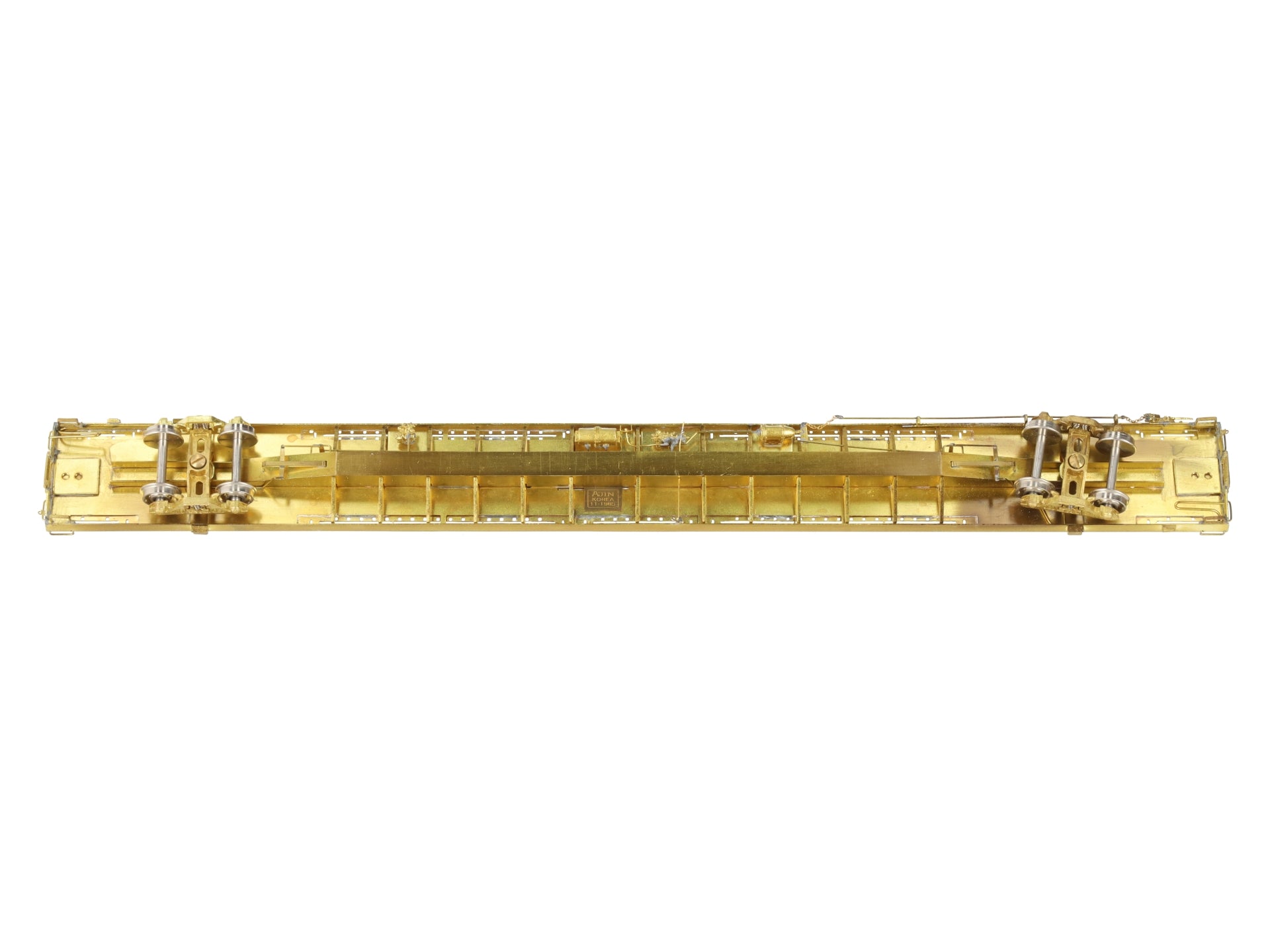 Overland OMI-3032 HO Scale BRASS TTWX TOFC Trailer Train Flat Car #980100-981000 EX/Box