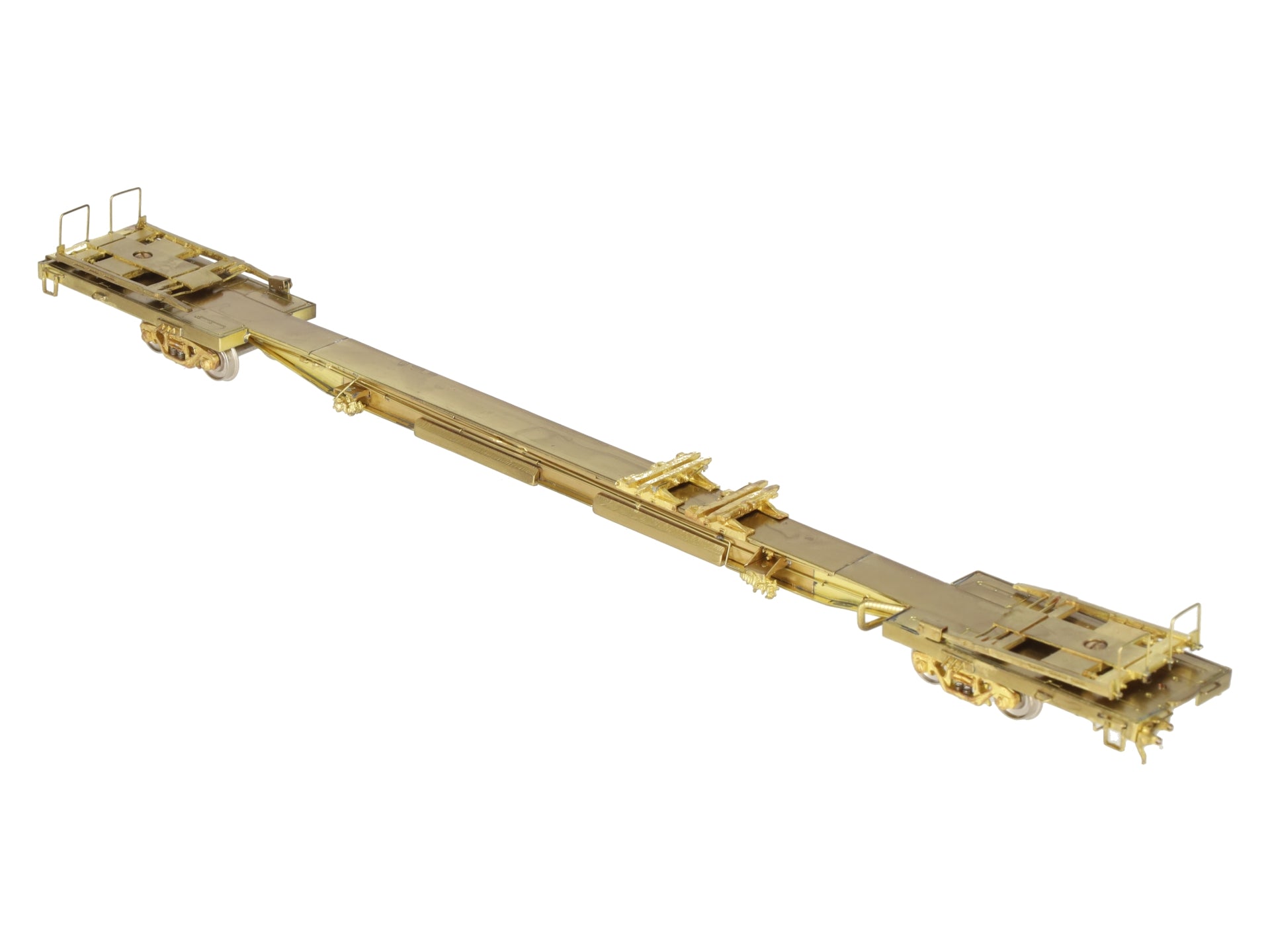 Overland OMI-1312 Brass HO NYC Flexi-Van Flat Car EX/Box