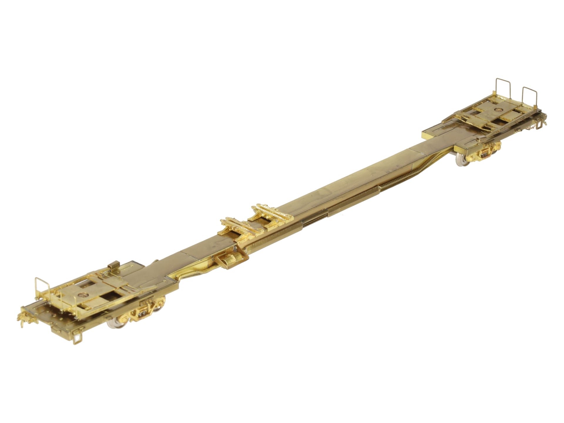 Overland OMI-1312 Brass HO NYC Flexi-Van Flat Car EX/Box