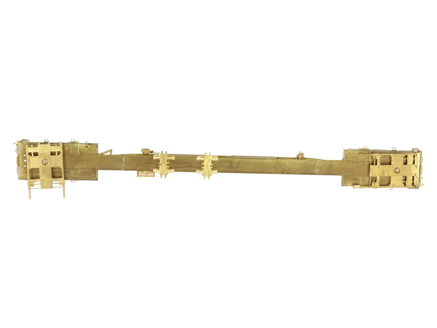 Overland OMI-1312 Brass HO NYC Flexi-Van Flat Car EX/Box