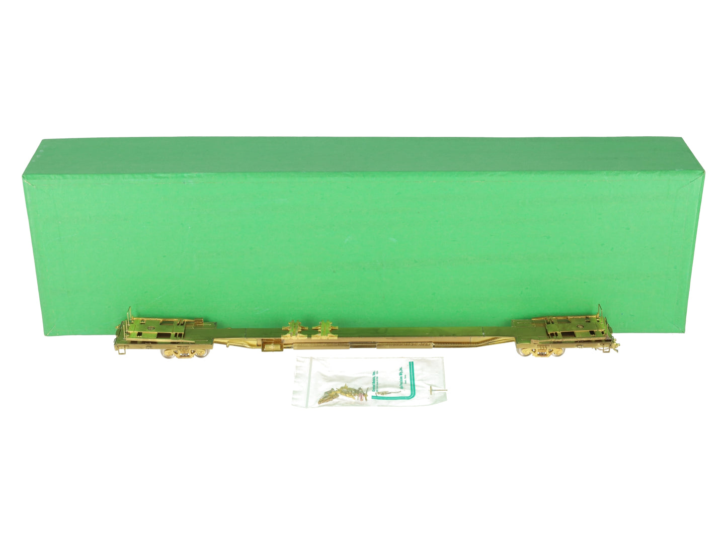 Overland OMI-1312 Brass HO NYC Flexi-Van Flat Car EX/Box