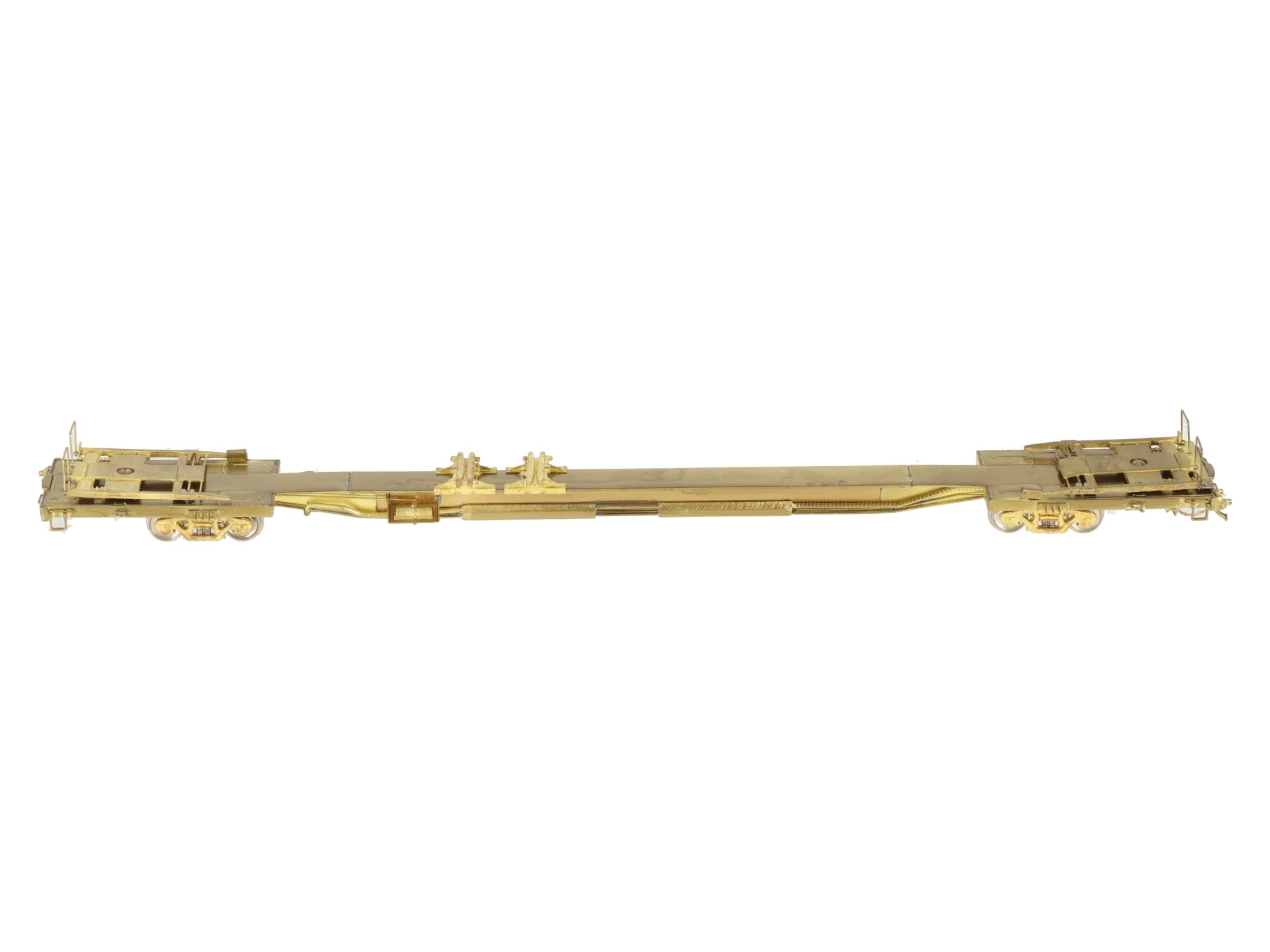 Overland OMI-1312 Brass HO NYC Flexi-Van Flat Car EX/Box