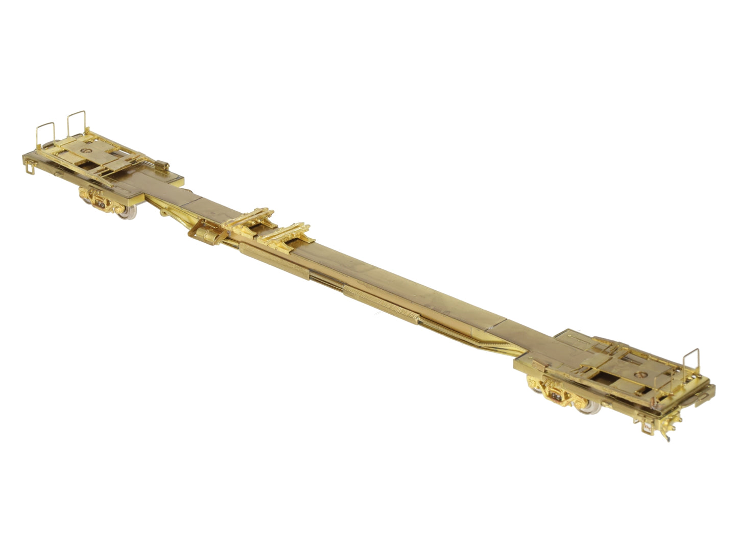 Overland OMI-1312 Brass HO NYC Flexi-Van Flat Car EX/Box