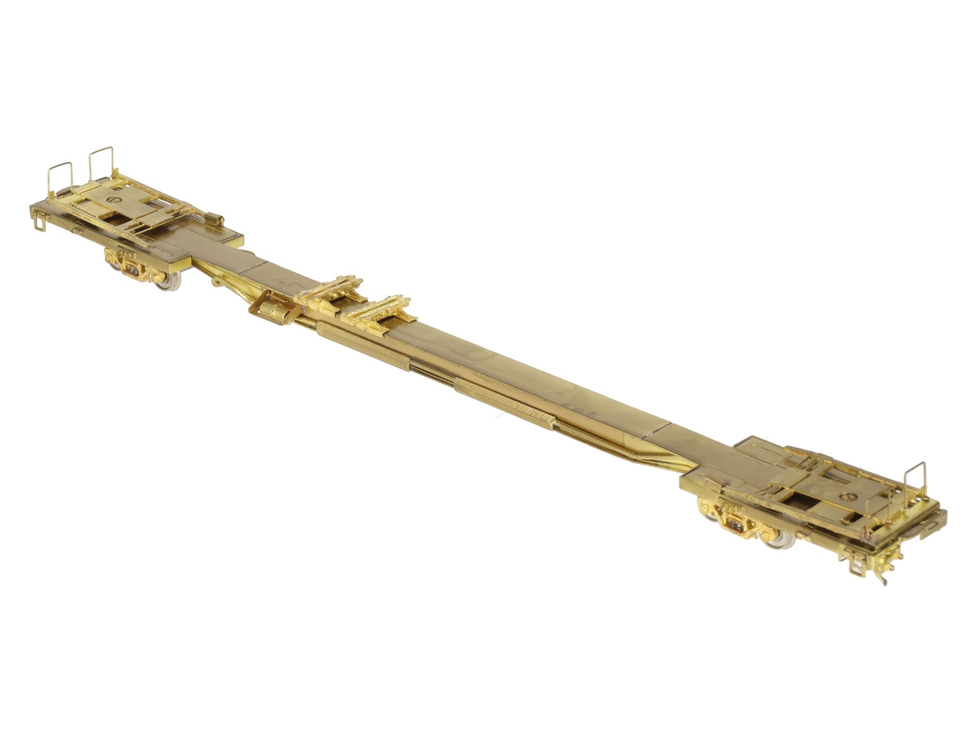 Overland OMI-1312 Brass HO NYC Flexi-Van Flat Car EX/Box