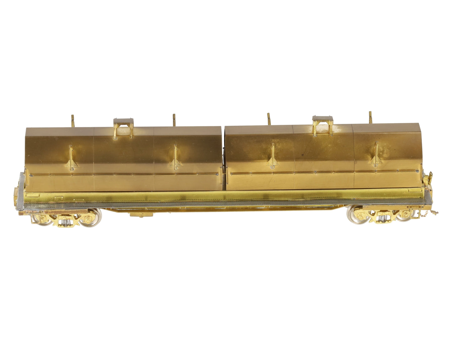 Overland OMI-1358 Brass HO Scale Evans Steel Coil Car EX/Box