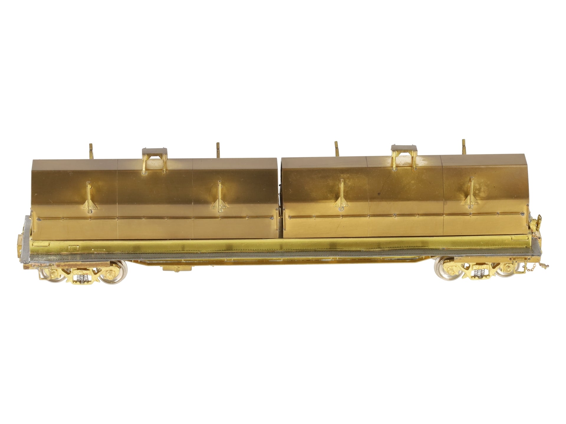 Overland OMI-1358 Brass HO Scale Evans Steel Coil Car EX/Box