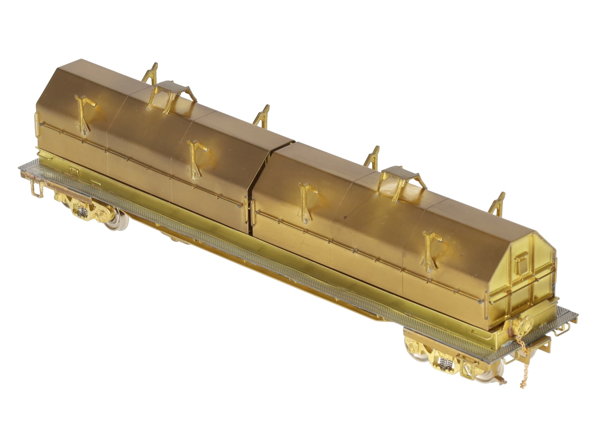 Overland OMI-1358 Brass HO Scale Evans Steel Coil Car EX/Box