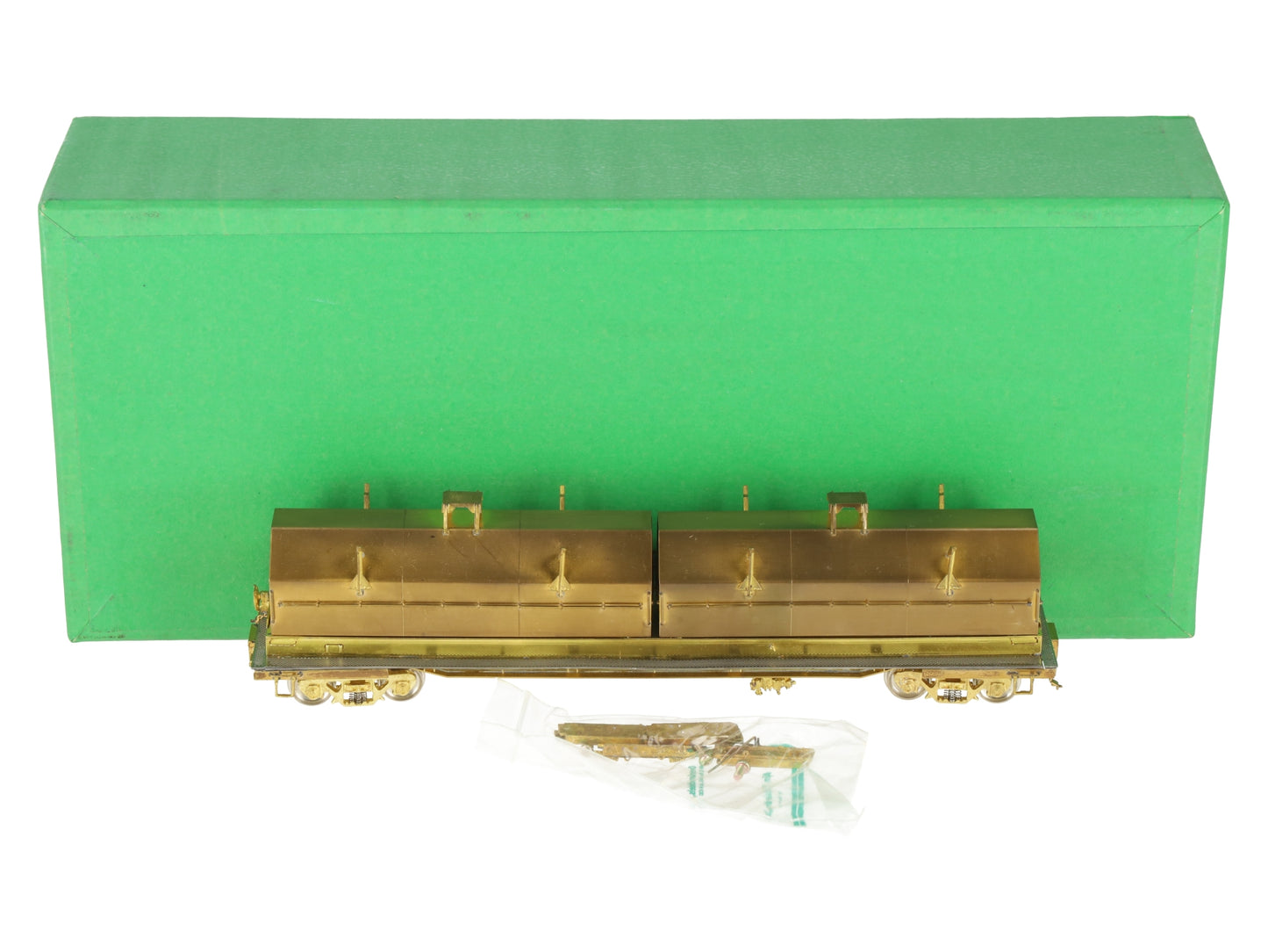 Overland OMI-1358 Brass HO Scale Evans Steel Coil Car EX/Box