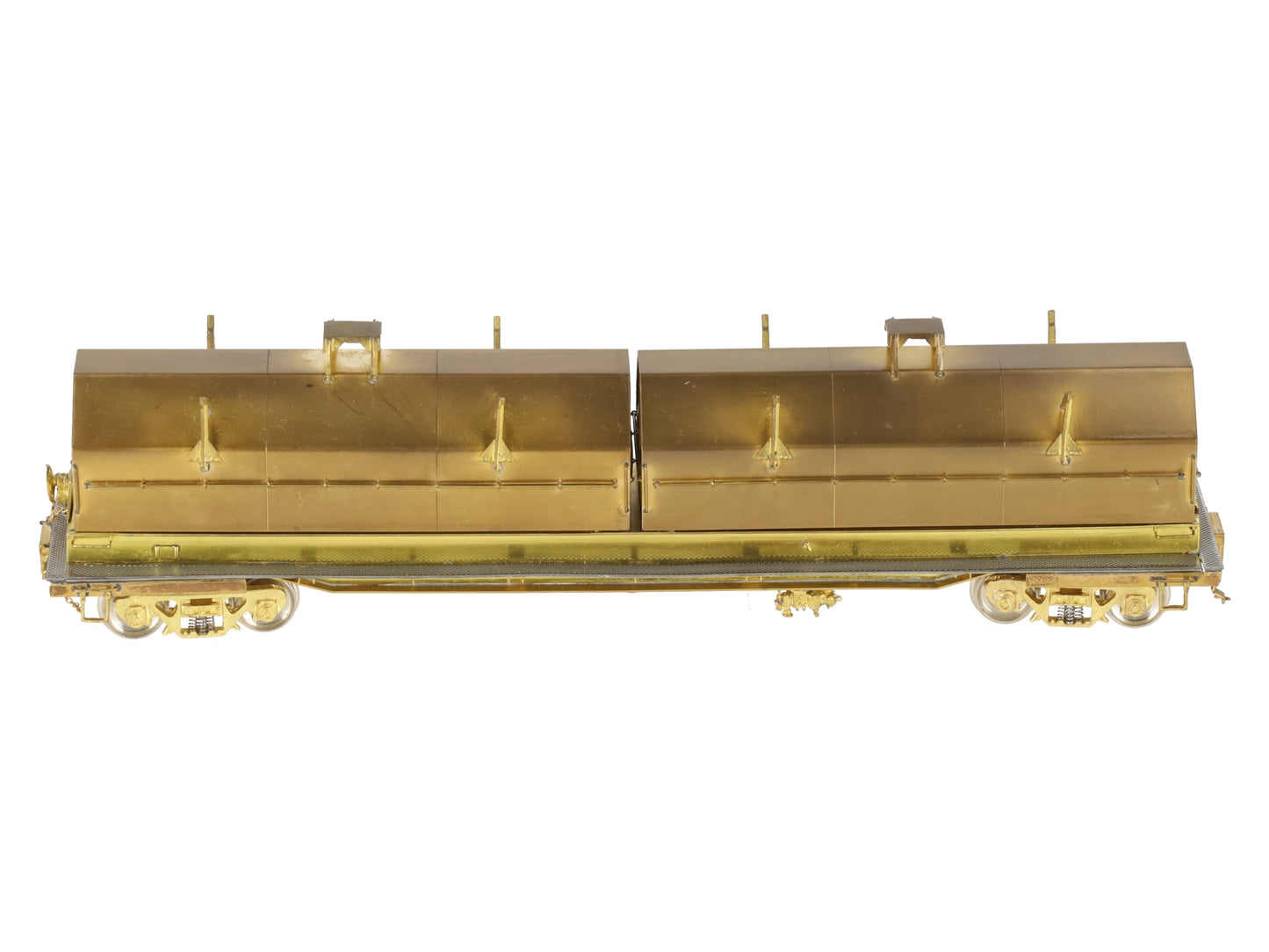 Overland OMI-1358 Brass HO Scale Evans Steel Coil Car EX/Box