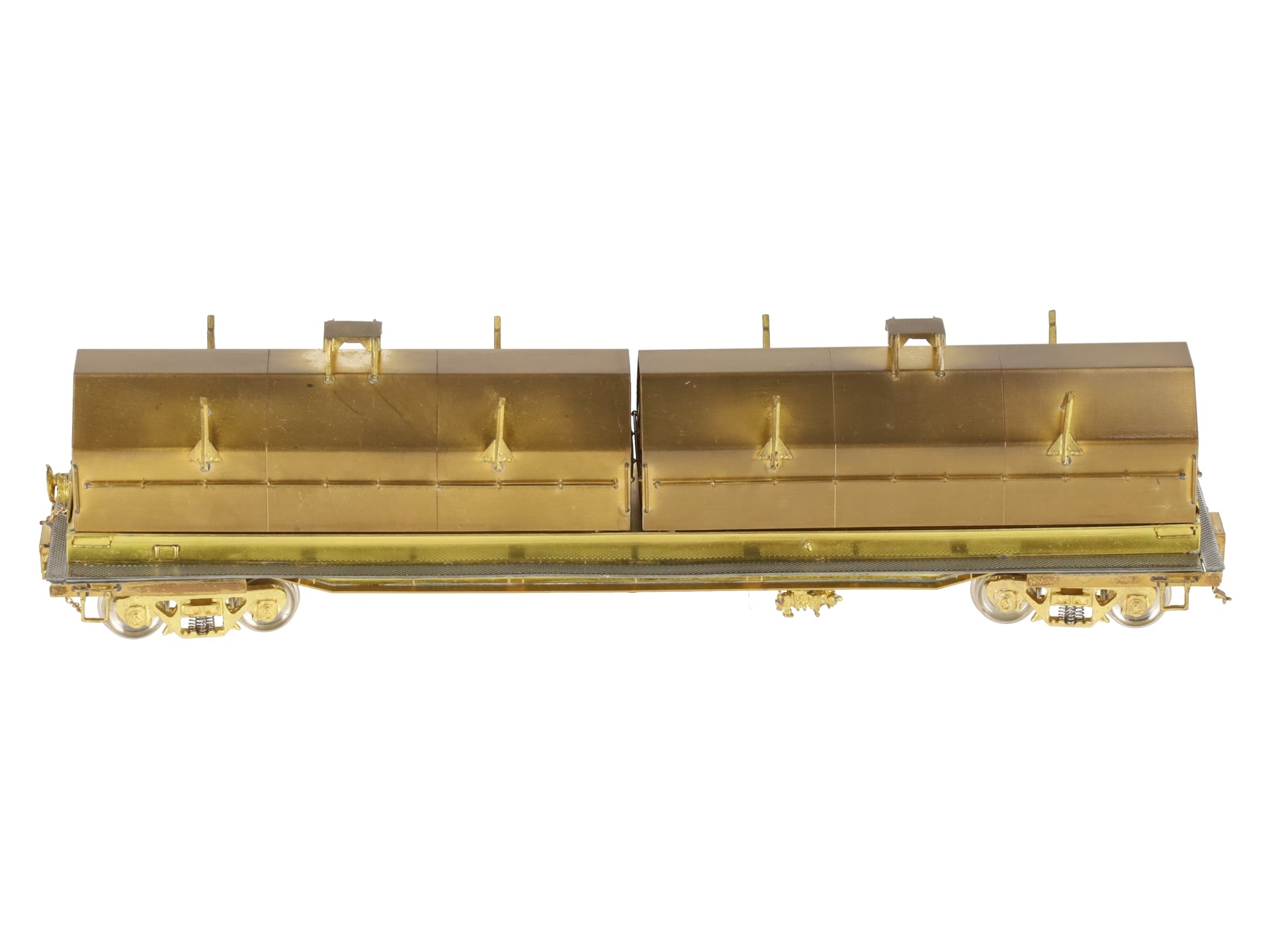 Overland OMI-1358 Brass HO Scale Evans Steel Coil Car EX/Box