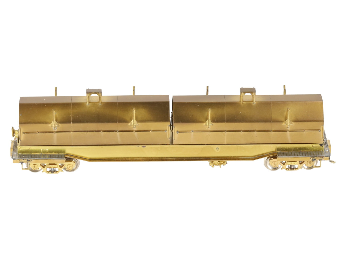 Overland OMI-1389 Brass HO Scale Evans Steel Coil Car EX/Box