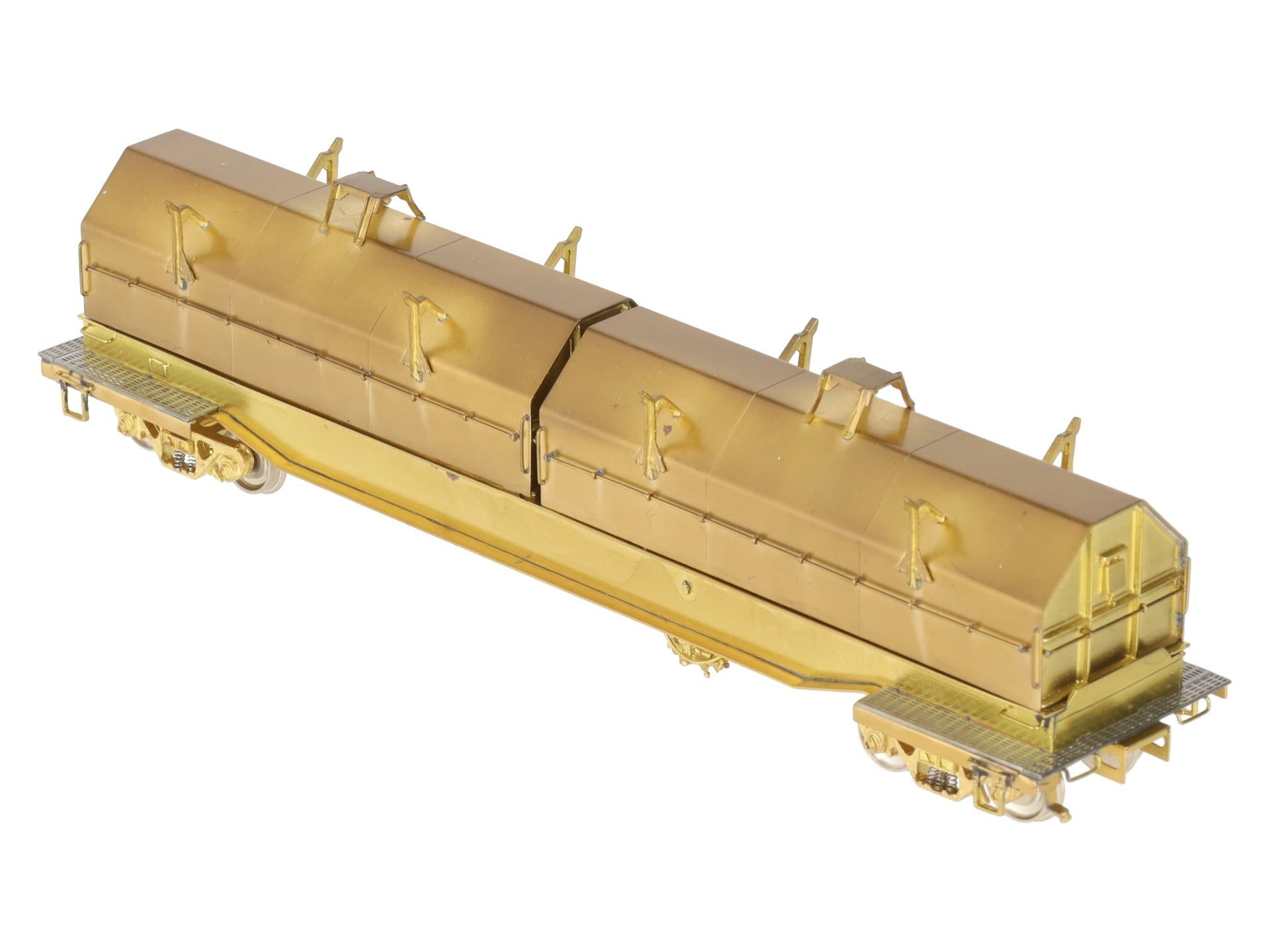 Overland OMI-1389 Brass HO Scale Evans Steel Coil Car EX/Box