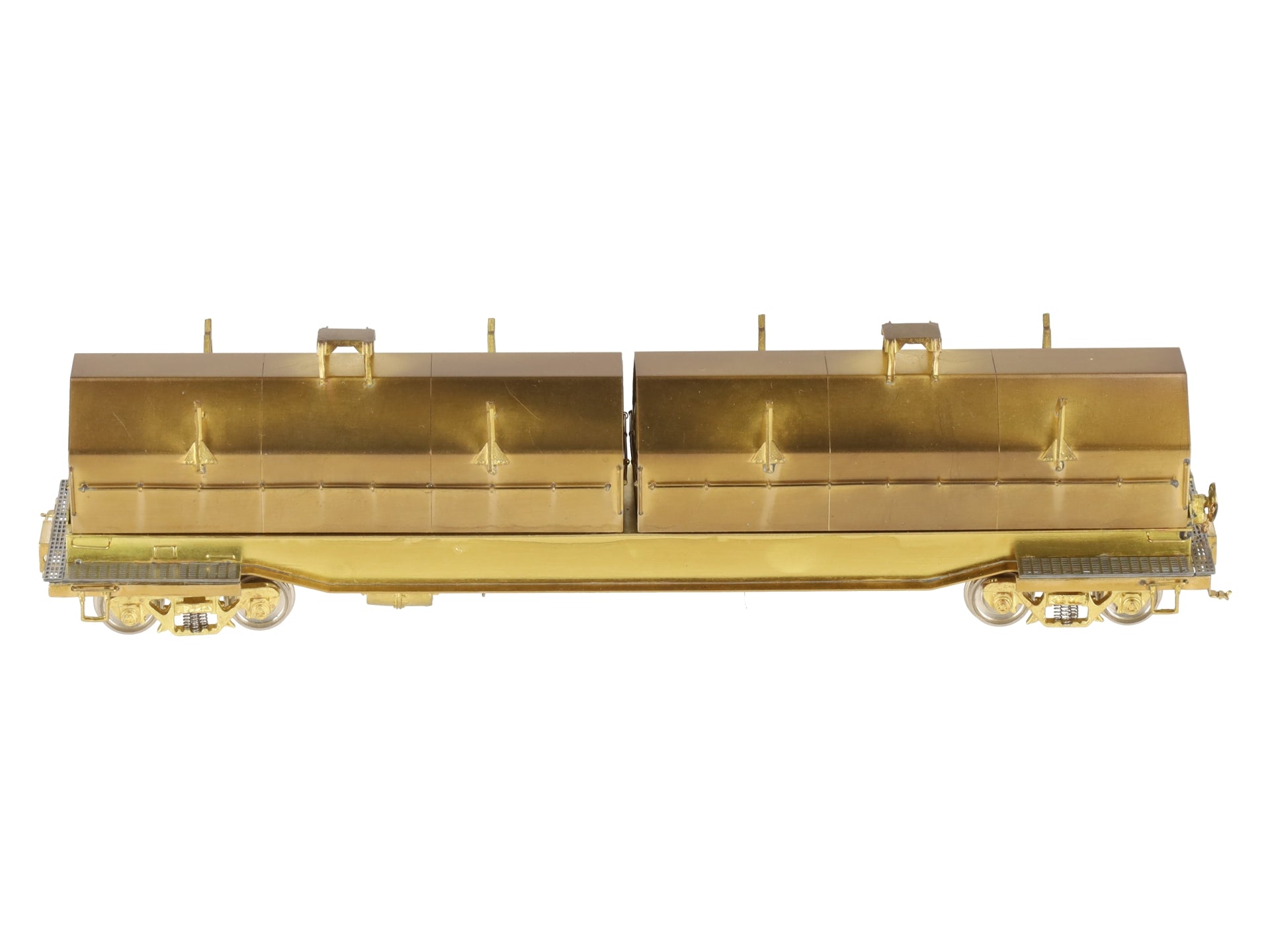 Overland OMI-1389 Brass HO Scale Evans Steel Coil Car EX/Box