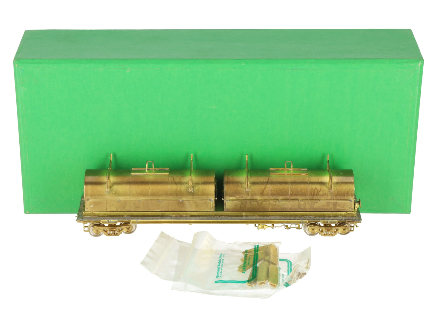 Overland OMI-1357 Brass HO Scale Thrail Coil Steel Car EX/Box