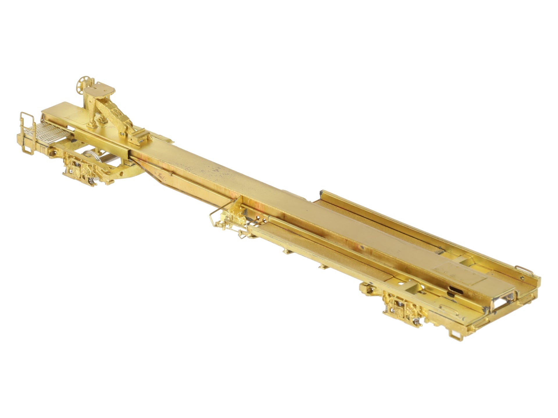 Overland OMI-3042 Brass HO Scale TTUX Thrall Front Runner TOFC Flat Car #121046 EX/Box
