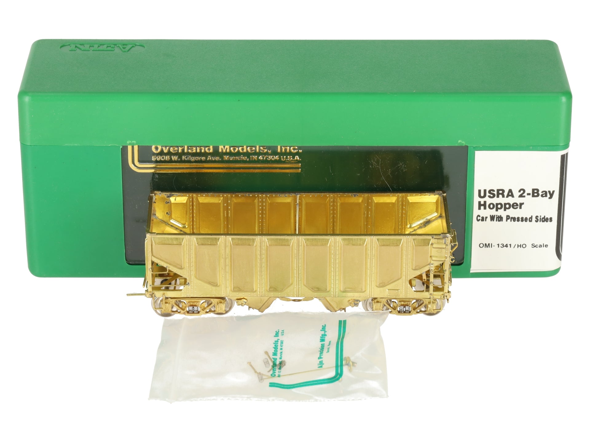 Overland OMI-1341 Brass HO Scale USRA 2-Bay Hopper EX/Box