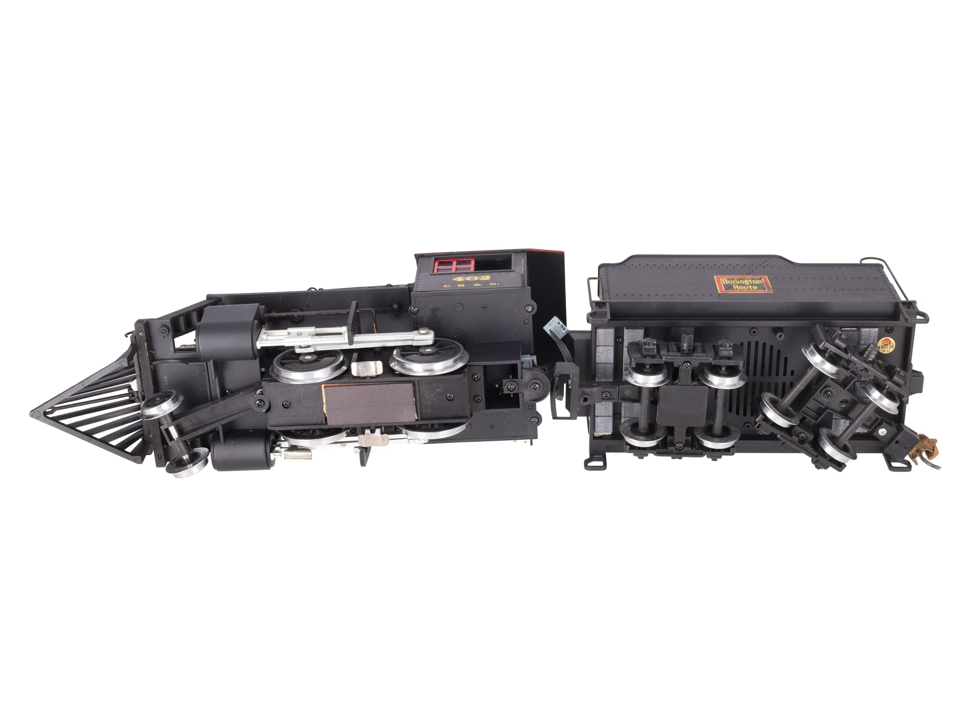 LGB 20232 G CB&Q 2-4-0 Steam Locomotive & Tender W/Sound #1218/Box