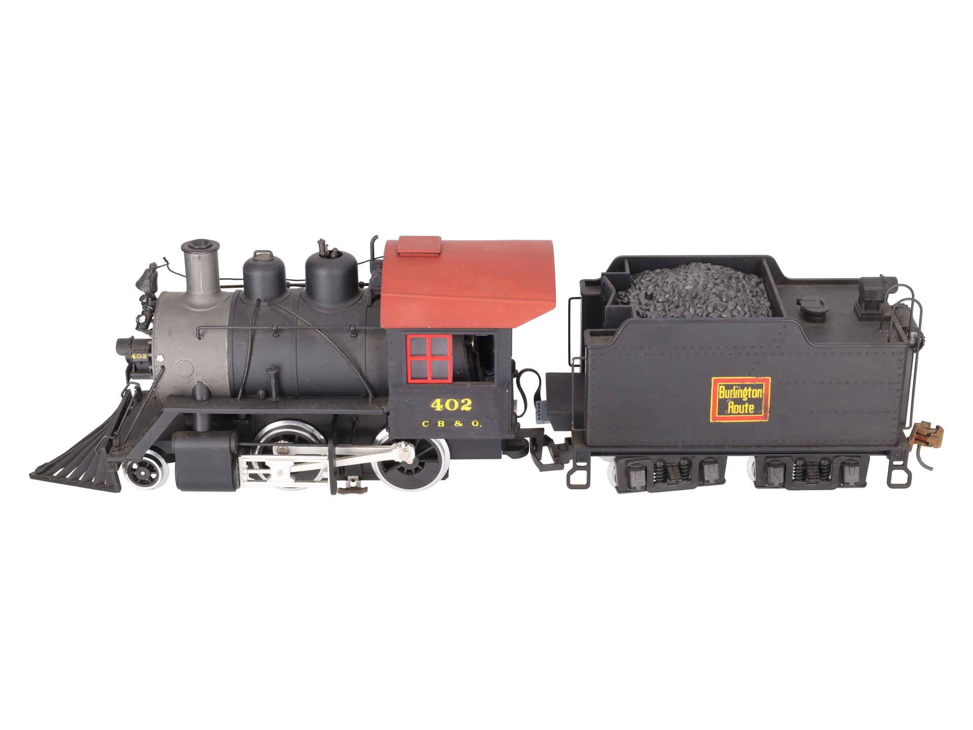LGB 20232 G CB&Q 2-4-0 Steam Locomotive & Tender W/Sound #1218/Box