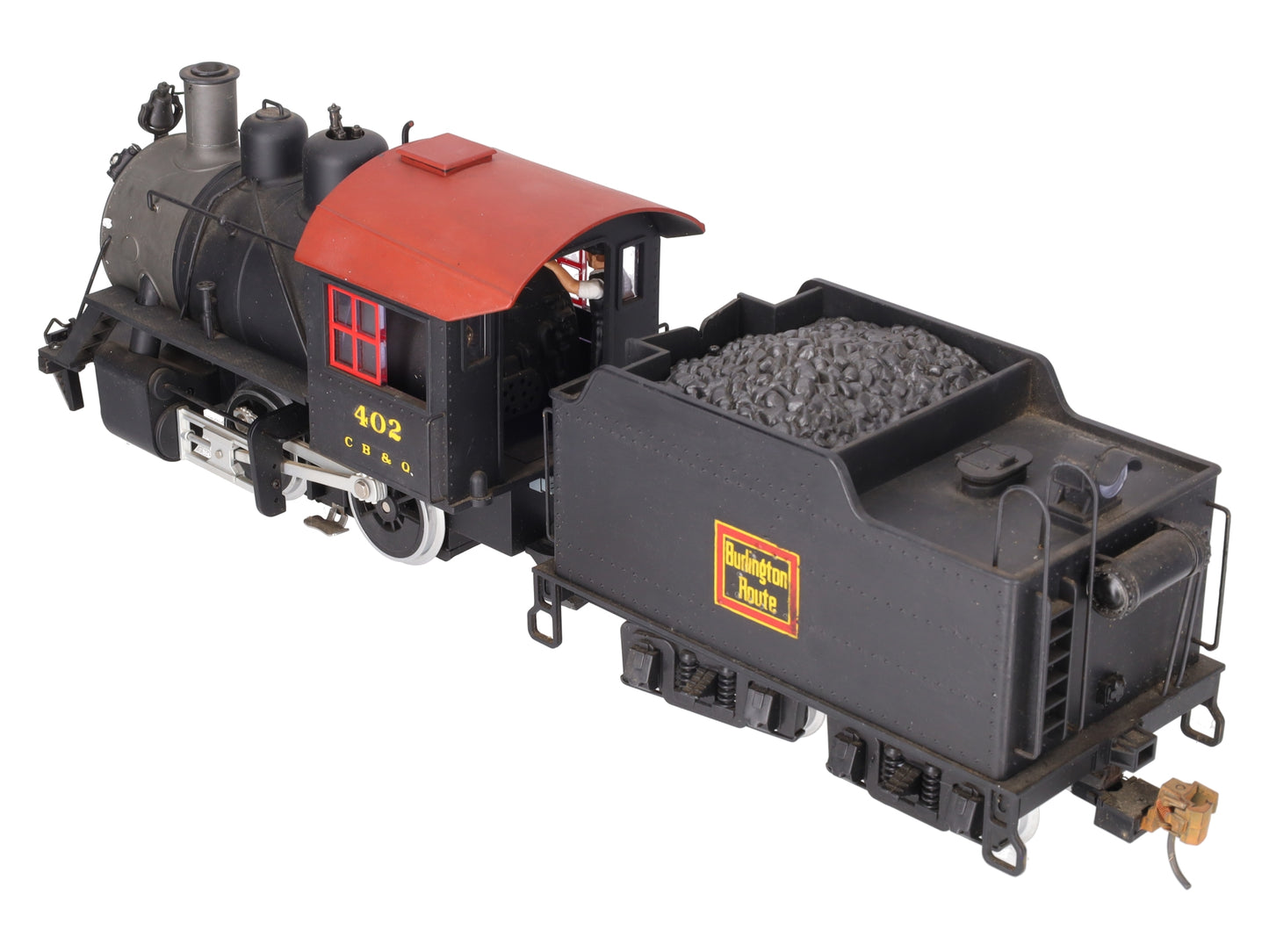 LGB 20232 G CB&Q 2-4-0 Steam Locomotive & Tender W/Sound #1218/Box