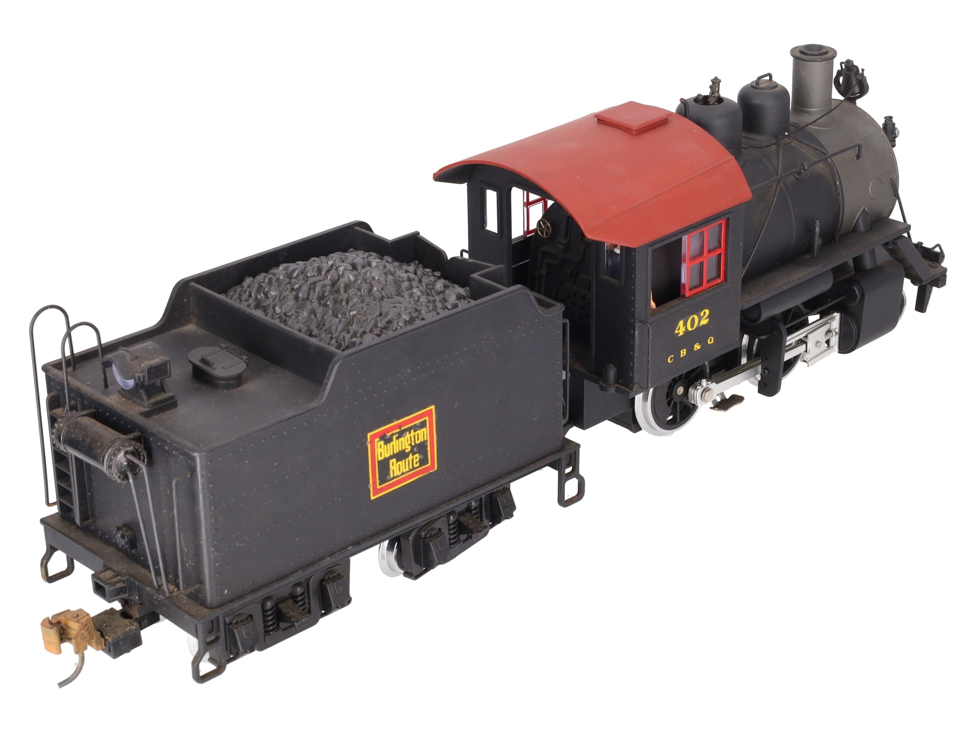 LGB 20232 G CB&Q 2-4-0 Steam Locomotive & Tender W/Sound #1218/Box