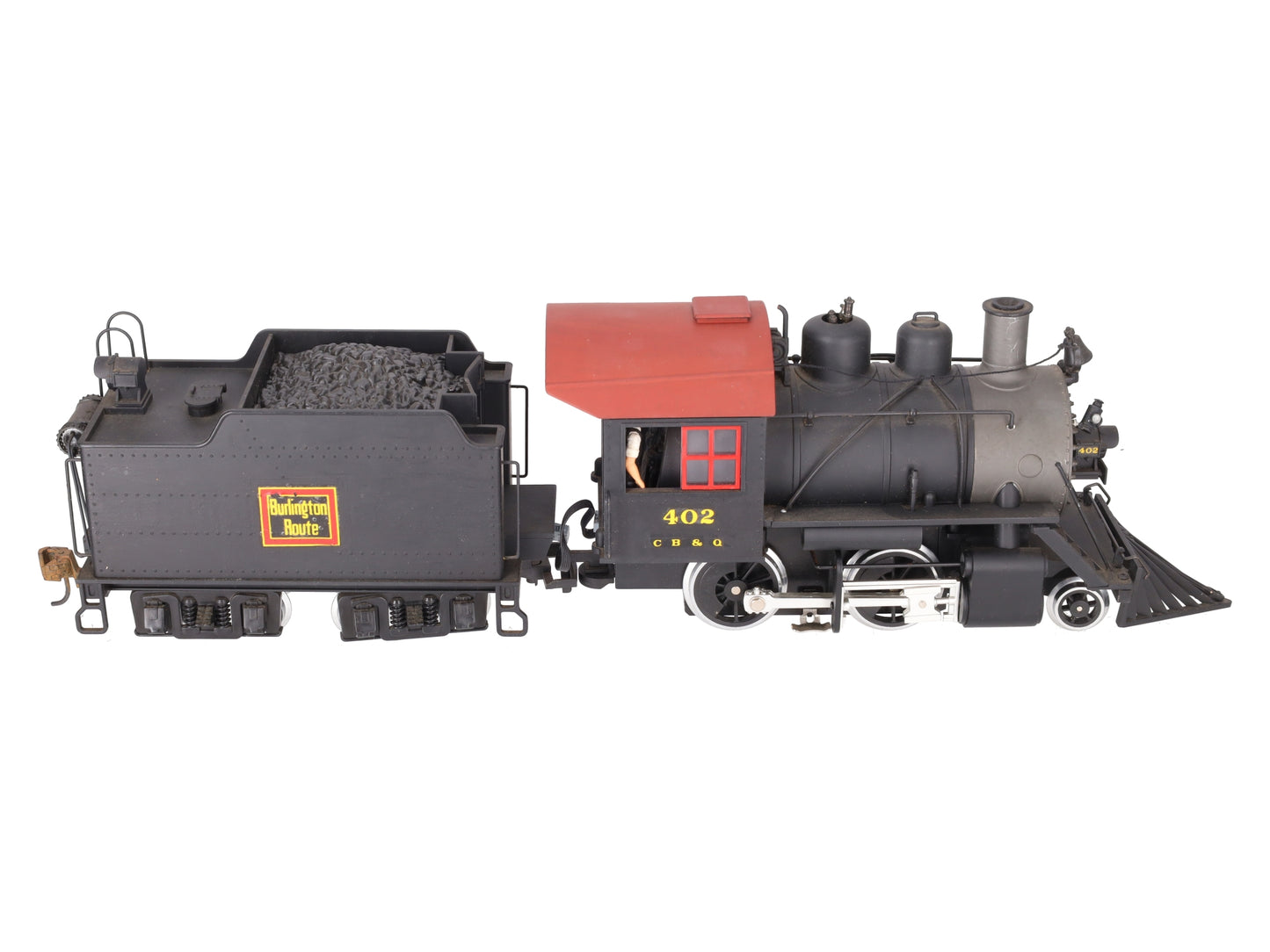 LGB 20232 G CB&Q 2-4-0 Steam Locomotive & Tender W/Sound #1218/Box
