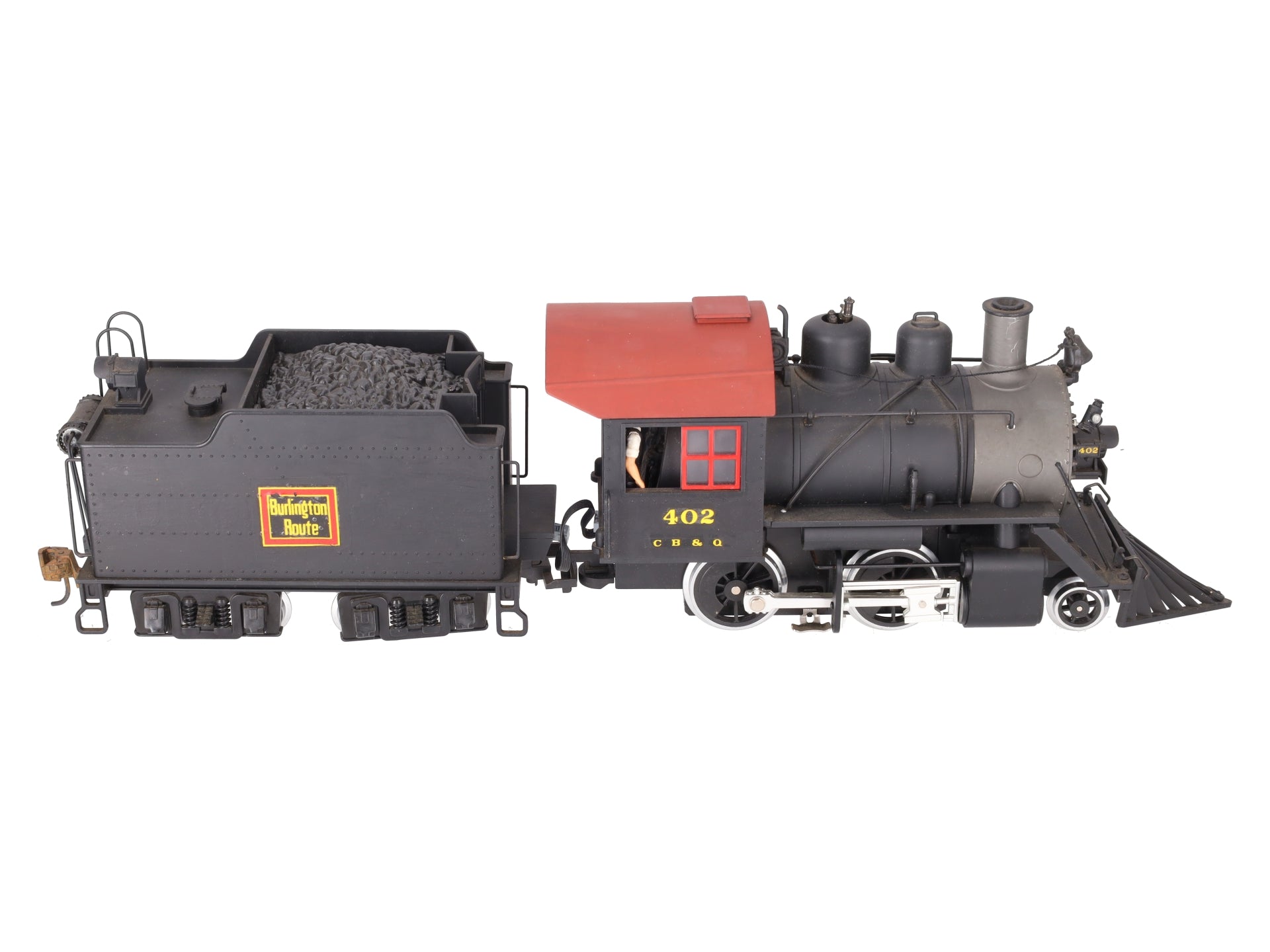LGB 20232 G CB&Q 2-4-0 Steam Locomotive & Tender W/Sound #1218/Box