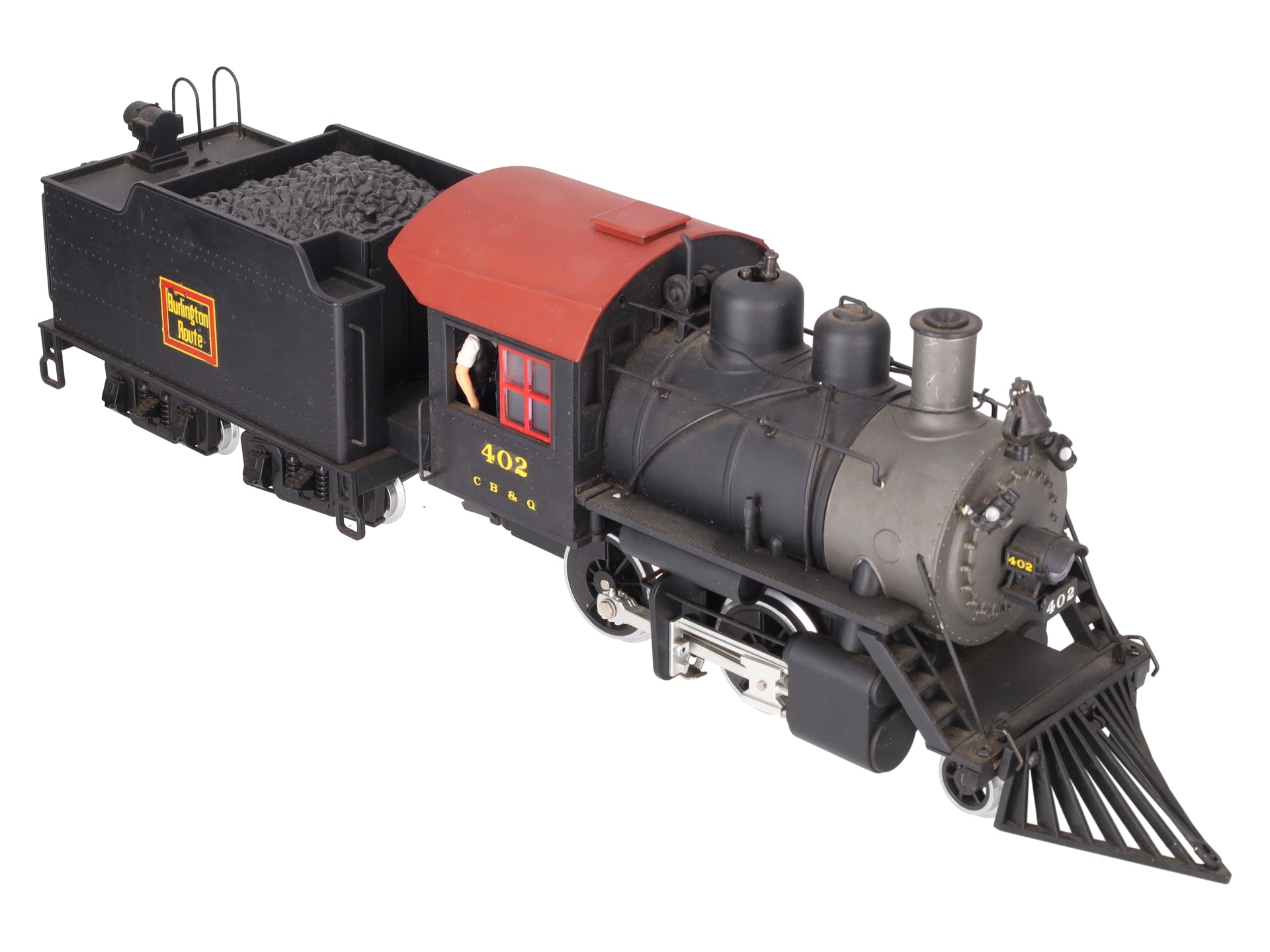 LGB 20232 G CB&Q 2-4-0 Steam Locomotive & Tender W/Sound #1218/Box