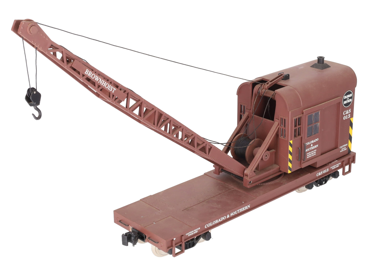 USA Trains 1867 G Gauge Colorado & Southern 25-Ton Crane with Metal Wheels VG/Box