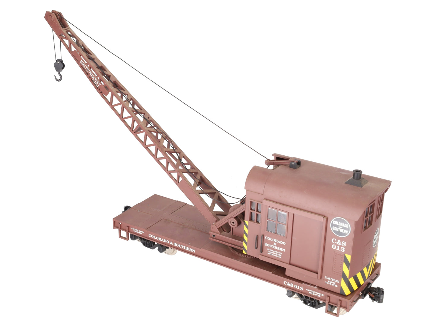 USA Trains 1867 G Gauge Colorado & Southern 25-Ton Crane with Metal Wheels VG/Box