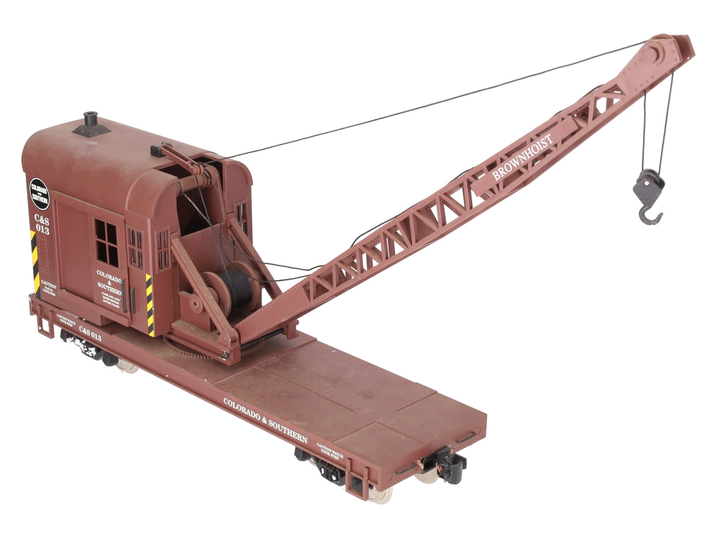 USA Trains 1867 G Gauge Colorado & Southern 25-Ton Crane with Metal Wheels VG/Box