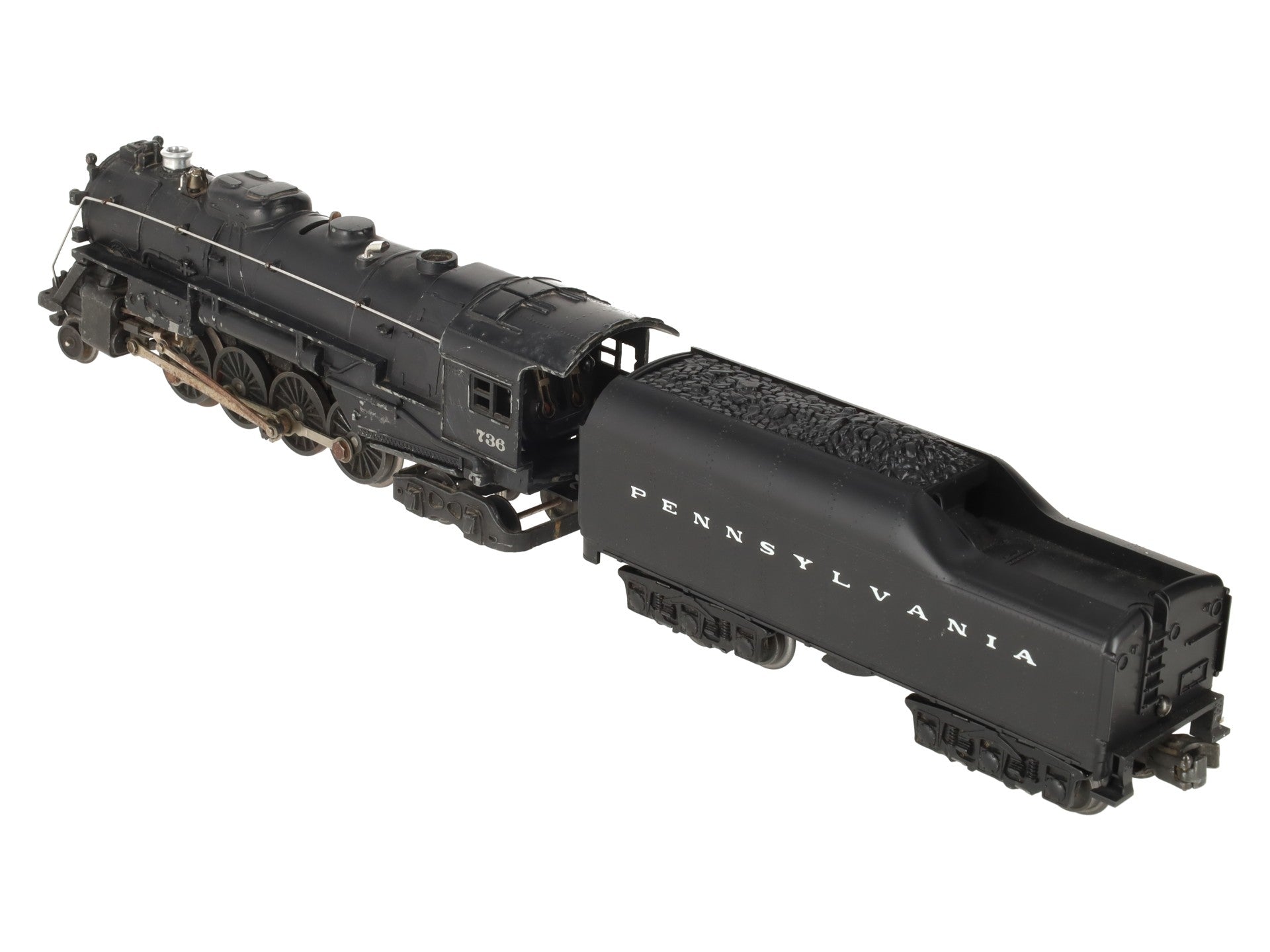 Lionel 726RR Vintage O 1952 Berkshire 2-8-4 Die-Cast Steam Locomotive & 2046W VG