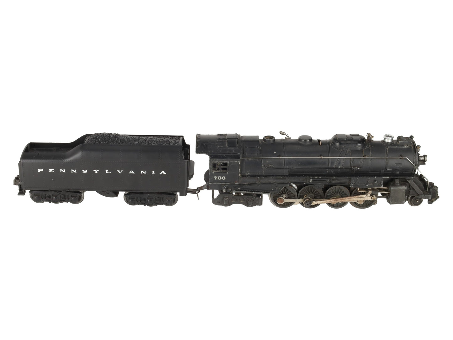Lionel 726RR Vintage O 1952 Berkshire 2-8-4 Die-Cast Steam Locomotive & 2046W VG