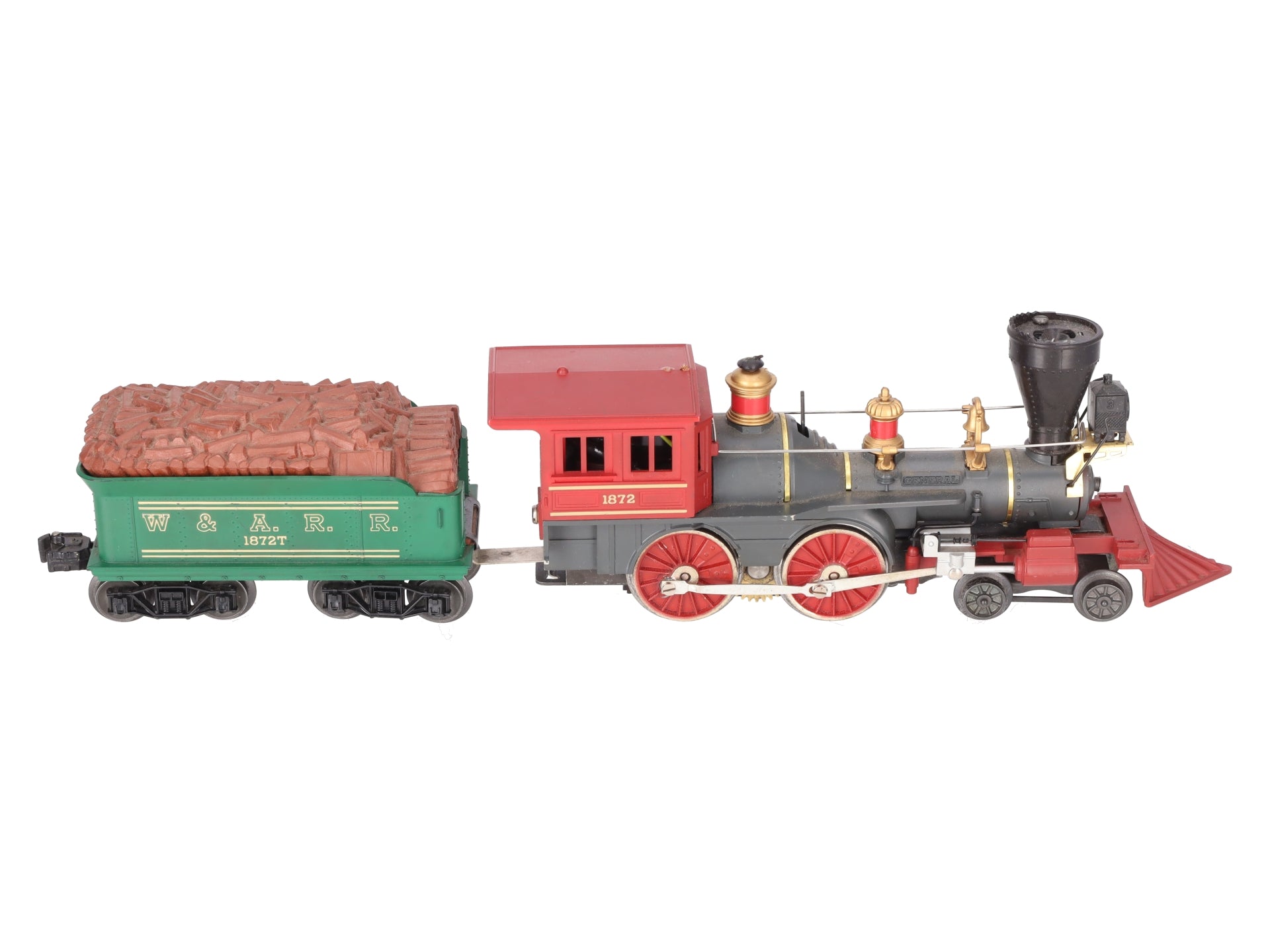 Lionel 1872 Vintage O General 4-4-0 Steam Locomotive & Tender VG