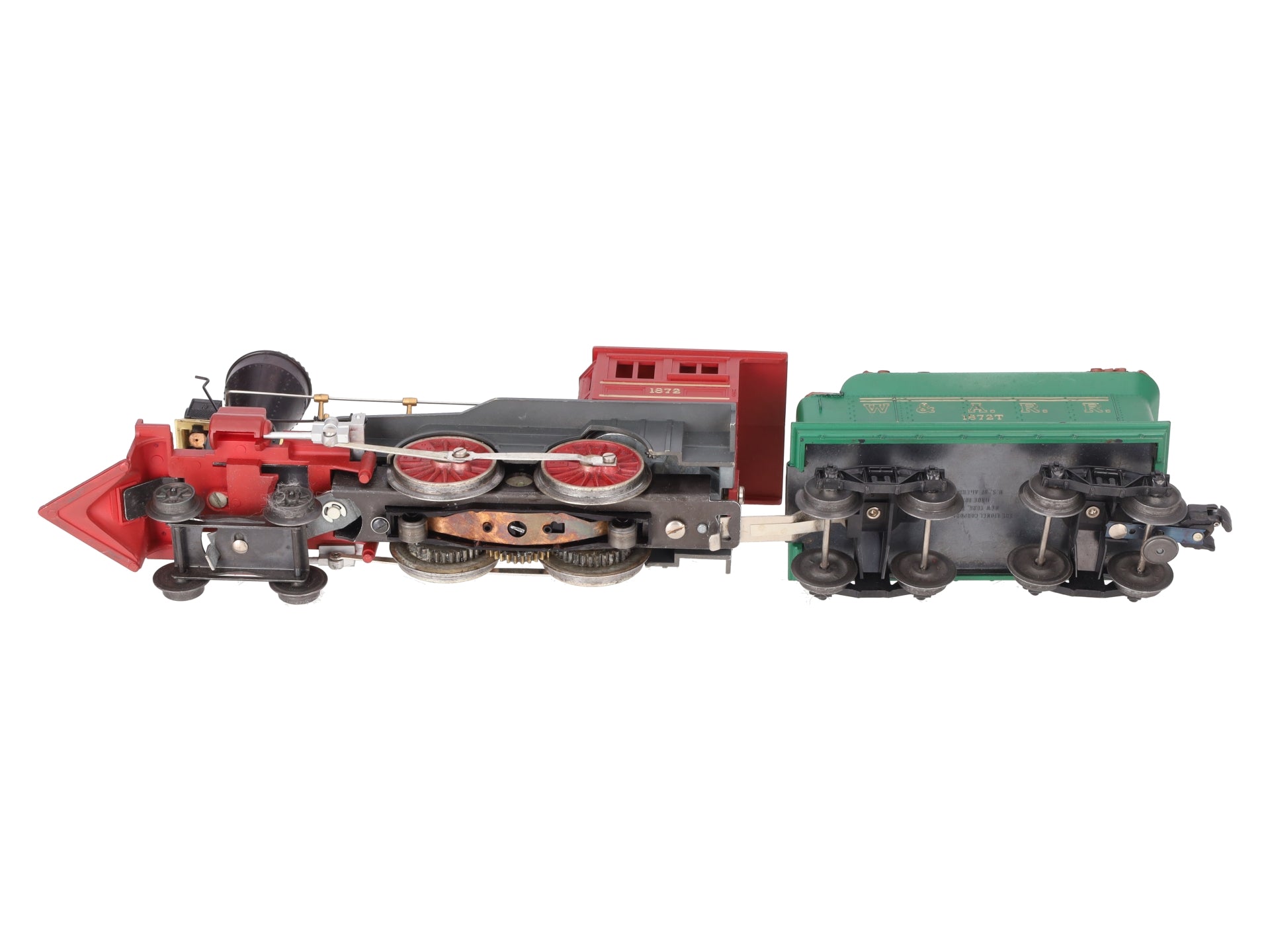 Lionel 1872 Vintage O General 4-4-0 Steam Locomotive & Tender VG