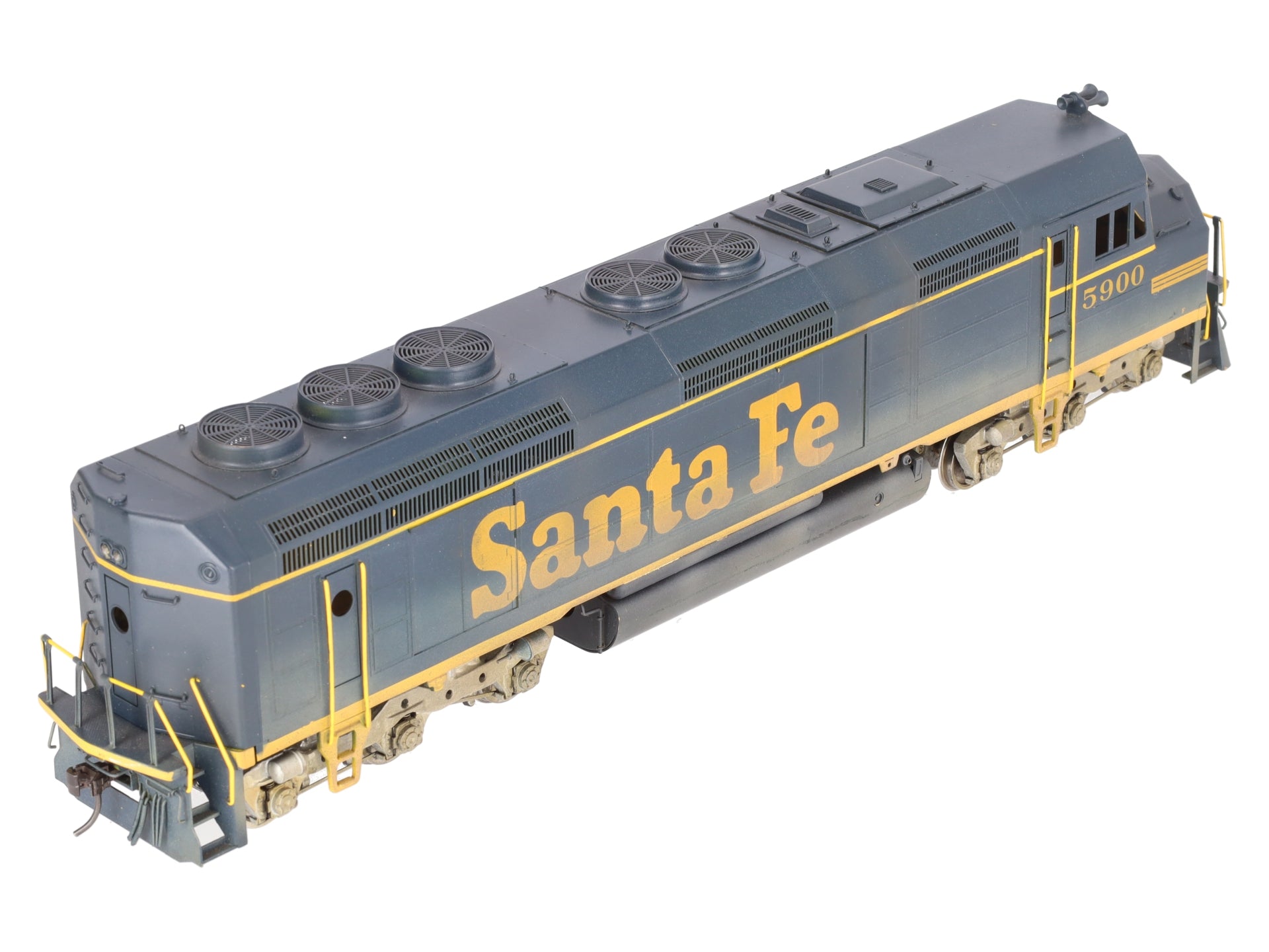 KTM Scale Models O BRASS Santa Fe EMD F-45 Diesel Locomotive -2 Rail/Painted EX