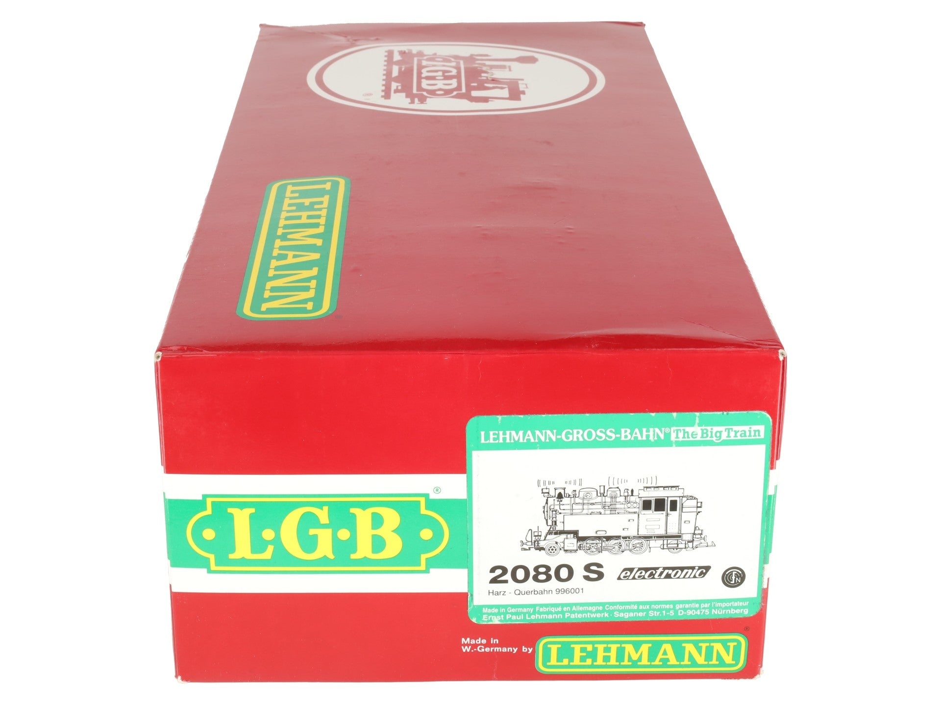 LGB 2080S G Scale 2-6-2 Powered Tank Steam Locomotive w/Sound #99 6001 EX/Box