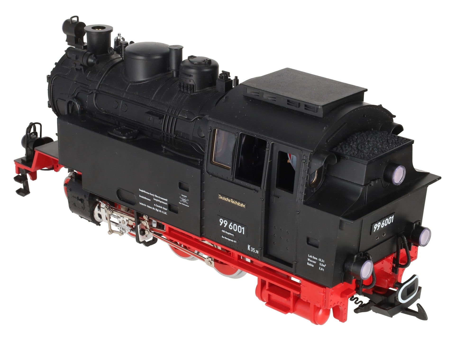 LGB 2080S G Scale 2-6-2 Powered Tank Steam Locomotive w/Sound #99 6001 EX/Box