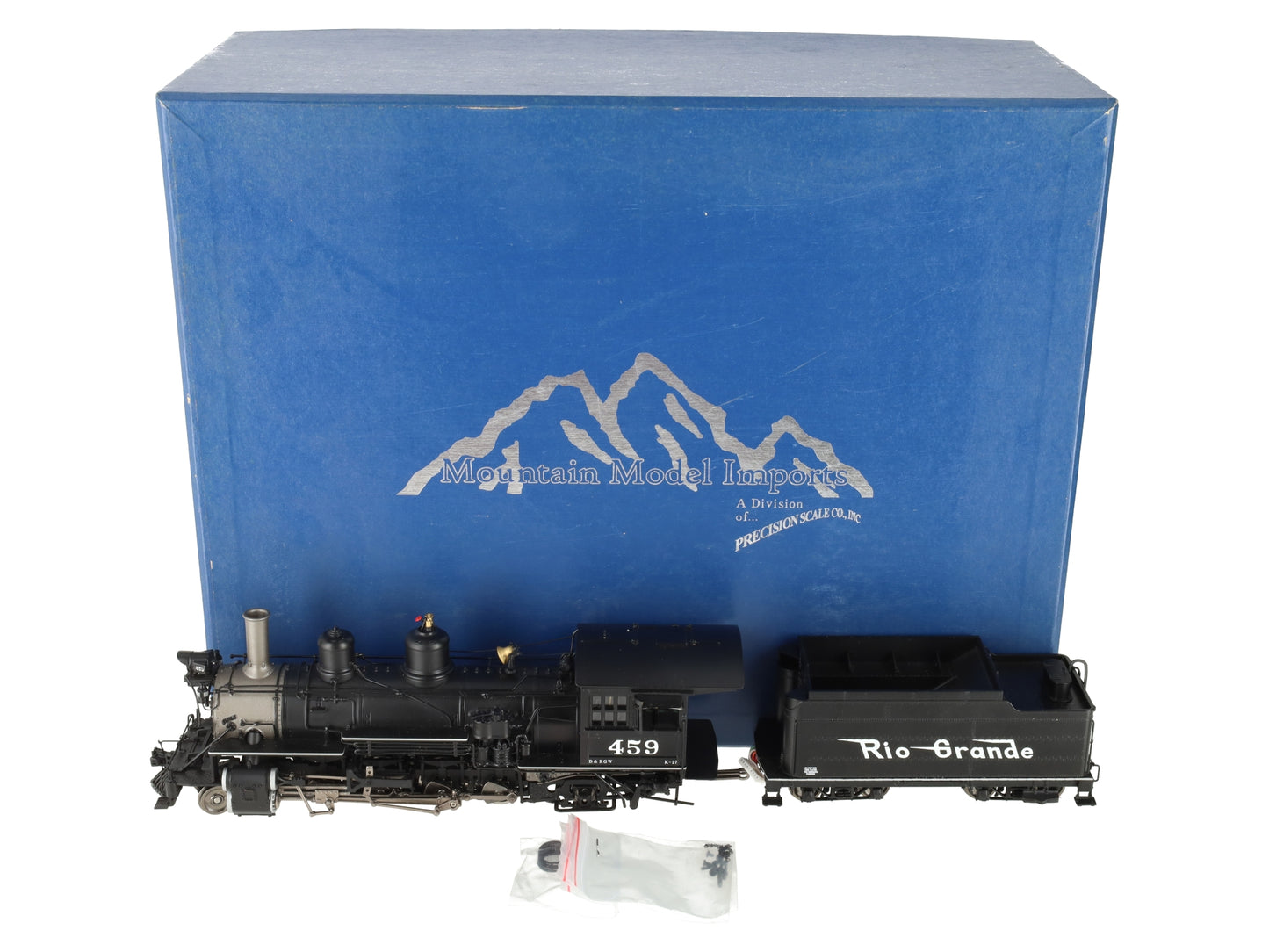 Mountain Model Imports DC1007-3 On3 Scale DRGW 2-8-2 Steam Loco/Tender #459 EX/Box
