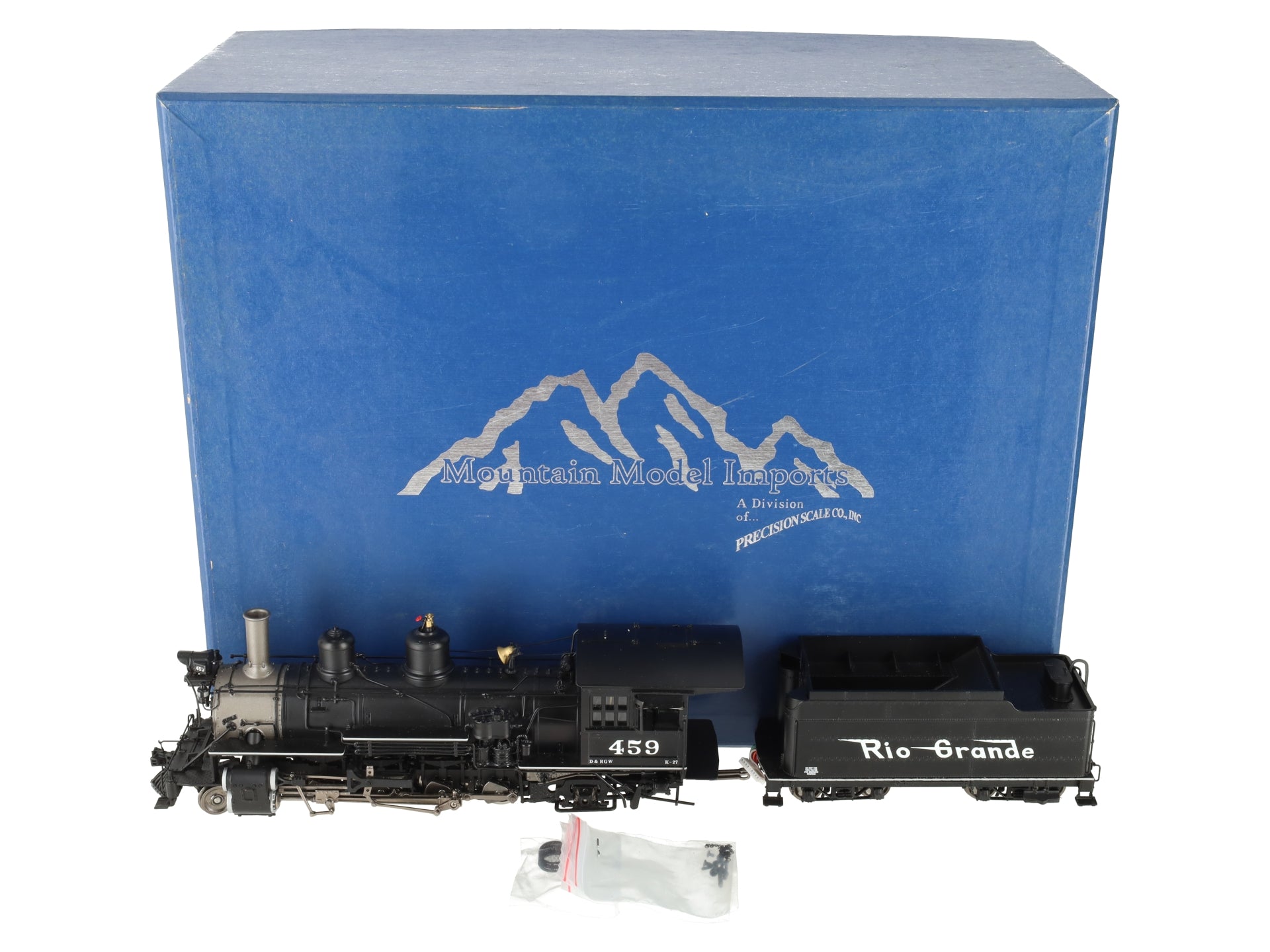 Mountain Model Imports DC1007-3 On3 Scale DRGW 2-8-2 Steam Loco/Tender #459 EX/Box