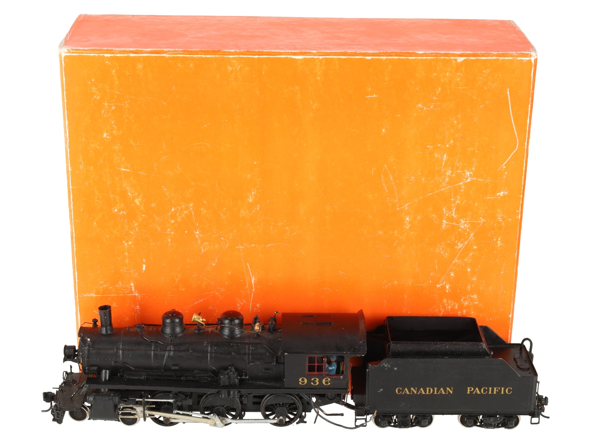 Omnicon S Scale Brass Custom CPR G-15 4-6-0 Steam Locomotive & Tender #936/Box