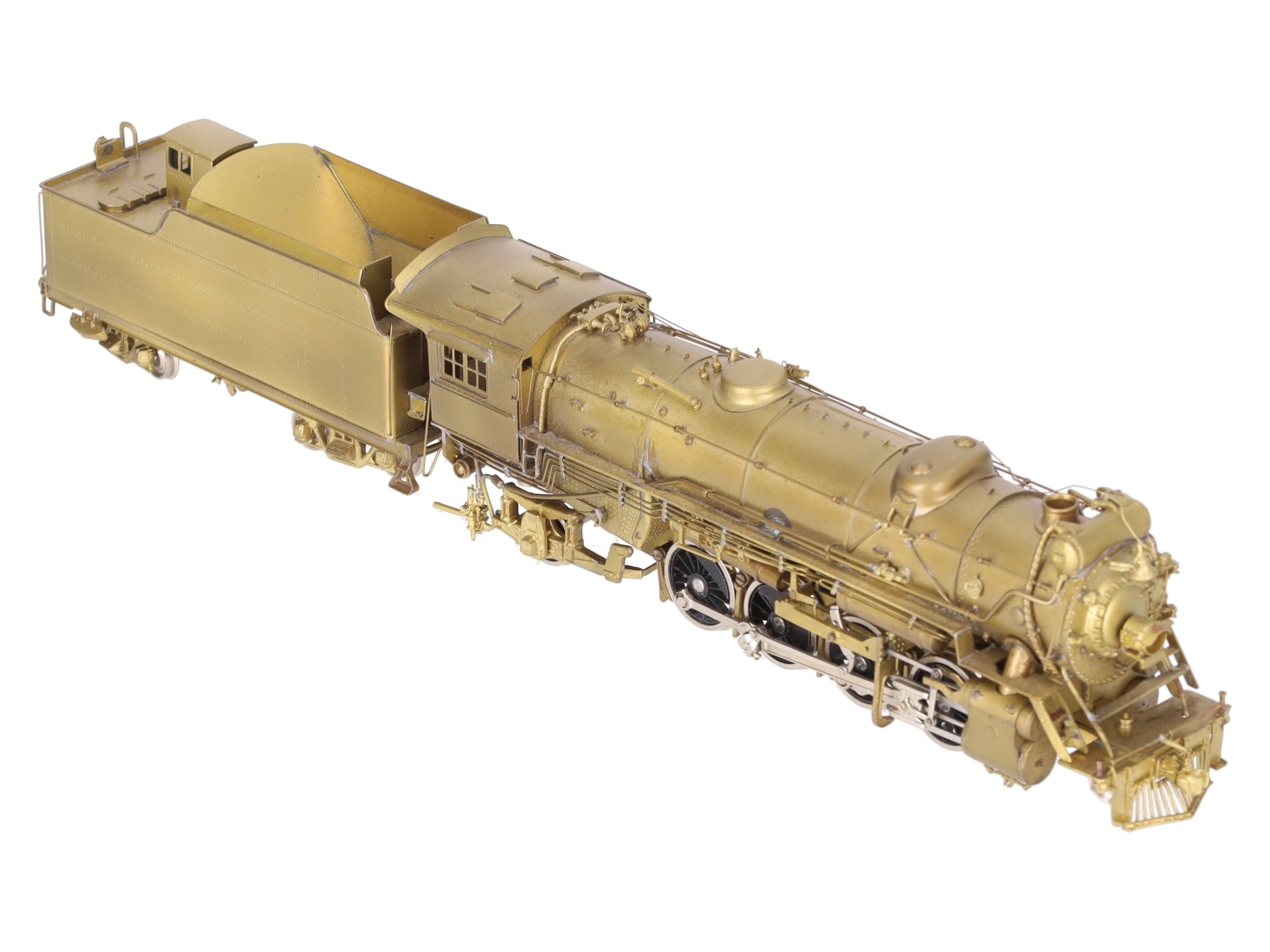 PFM HO Brass Southern RR Ms-4 2-8-2 w/Elesco FWH Steam Locomotive & Tender EX/Box