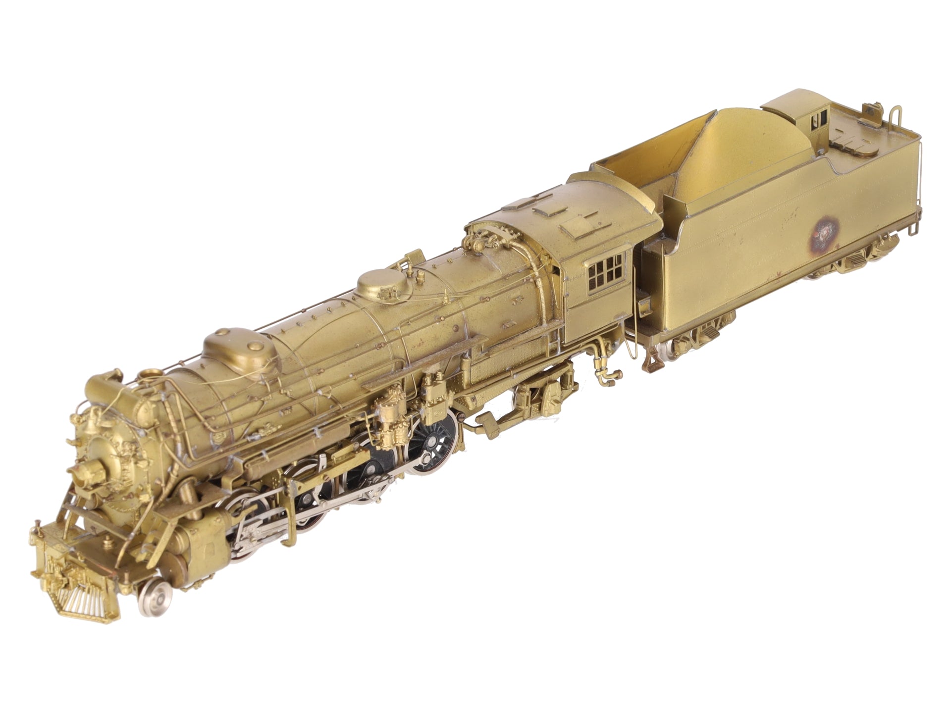 PFM HO Brass Southern RR Ms-4 2-8-2 w/Elesco FWH Steam Locomotive & Tender EX/Box
