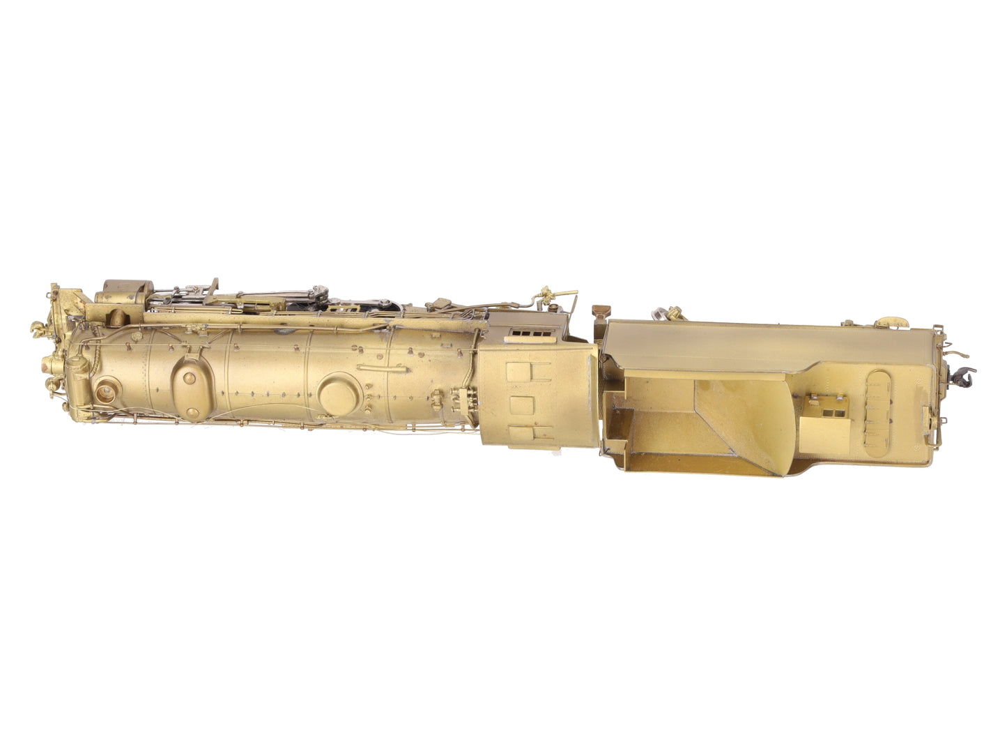 PFM HO Brass Southern RR Ms-4 2-8-2 w/Elesco FWH Steam Locomotive & Tender EX/Box