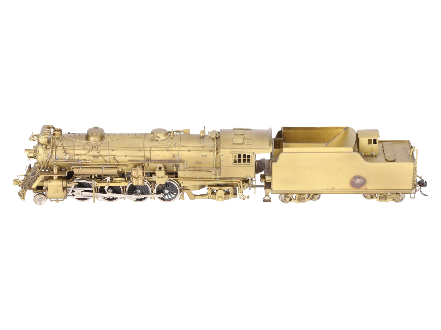 PFM HO Brass Southern RR Ms-4 2-8-2 w/Elesco FWH Steam Locomotive & Tender EX/Box