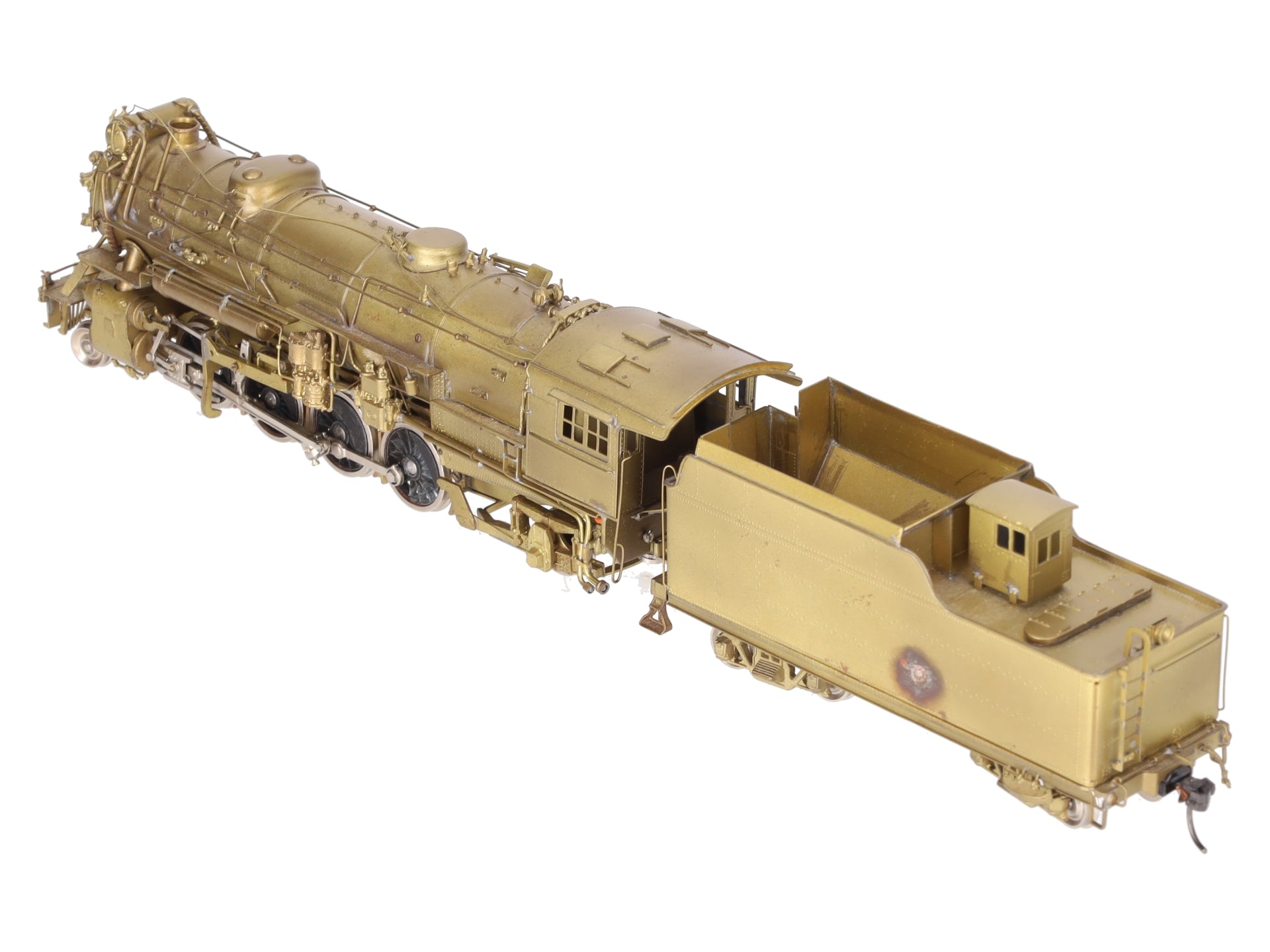 PFM HO Brass Southern RR Ms-4 2-8-2 w/Elesco FWH Steam Locomotive & Tender EX/Box